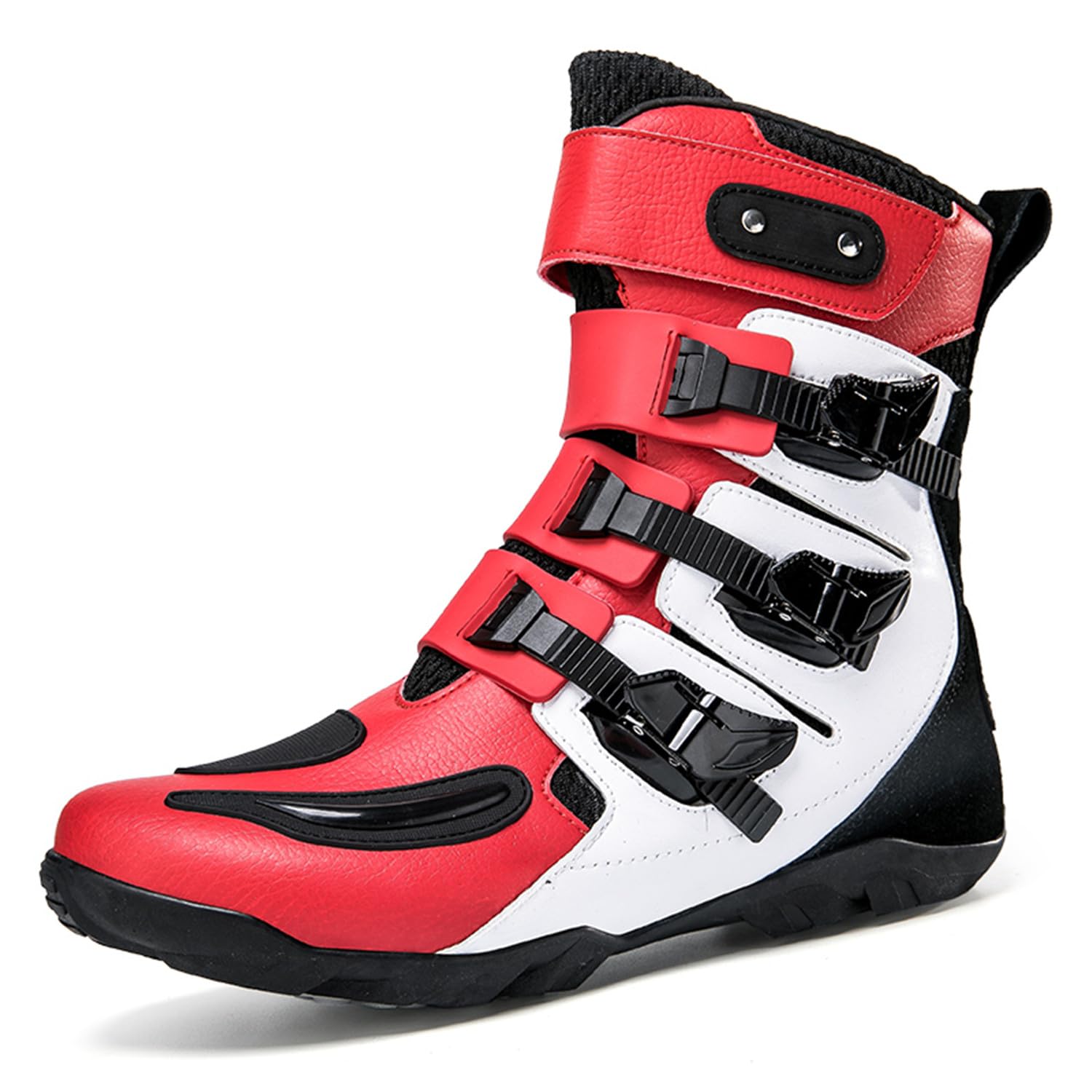 Men's Motion Motocross Dirt Bike Boots, Ankle Support, Anti-Slip Sole Motorcycle Shoes - image 4