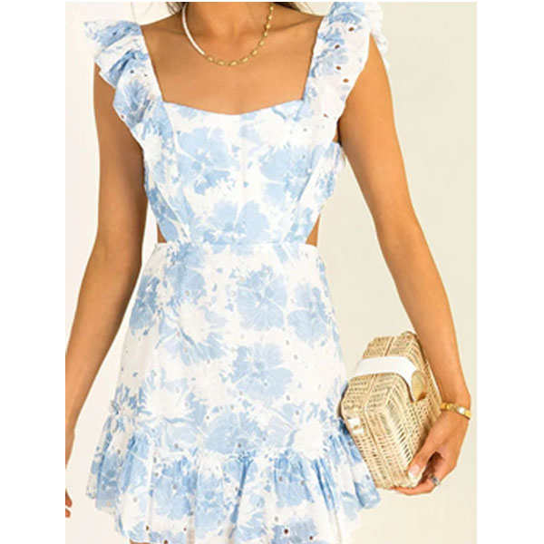 Floral Sling Mini Dress