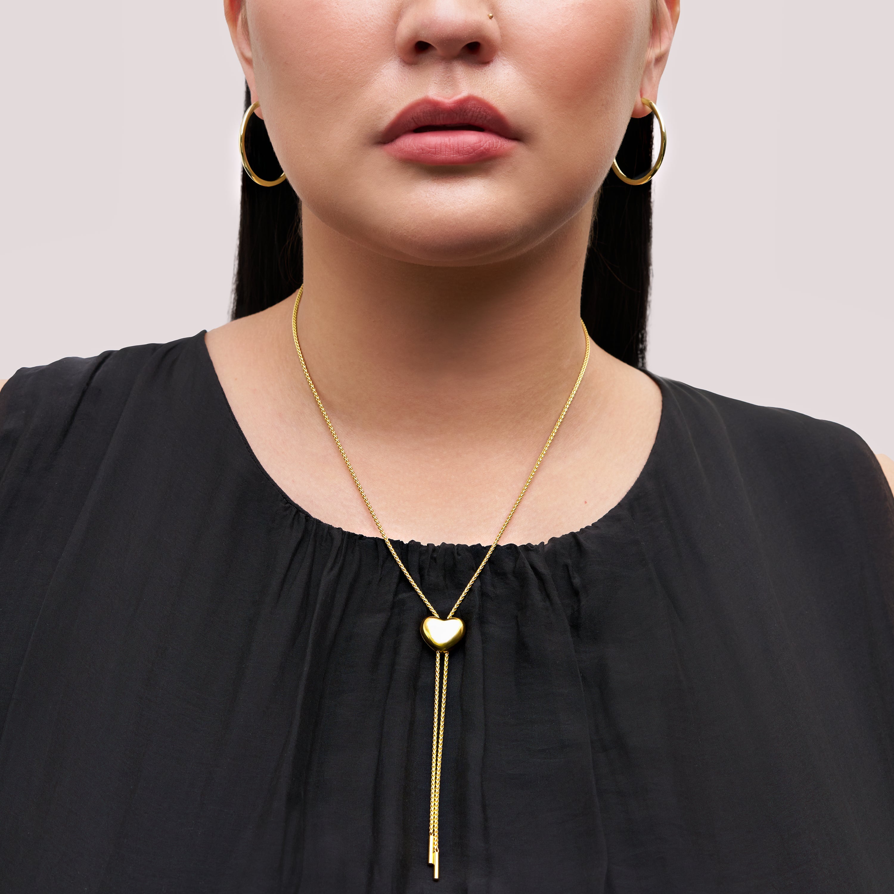 Puffy Heart Bolo Tie