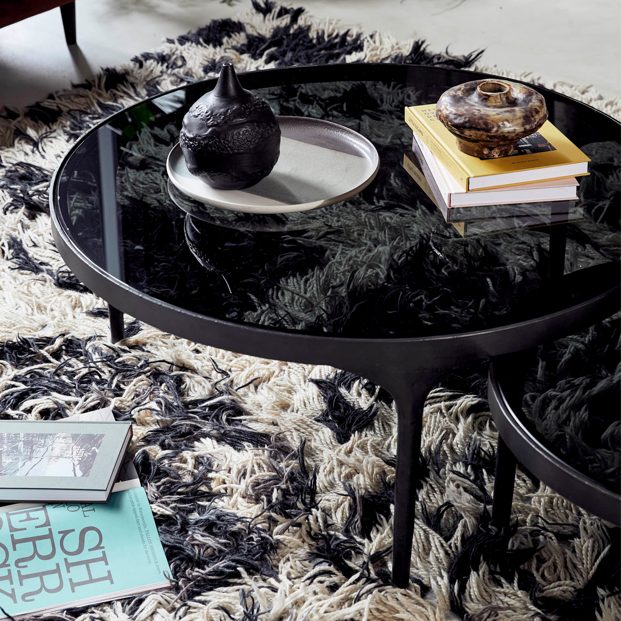 New Routz Mantana Salontafel H 37 x Ø 60 cm - Zwart