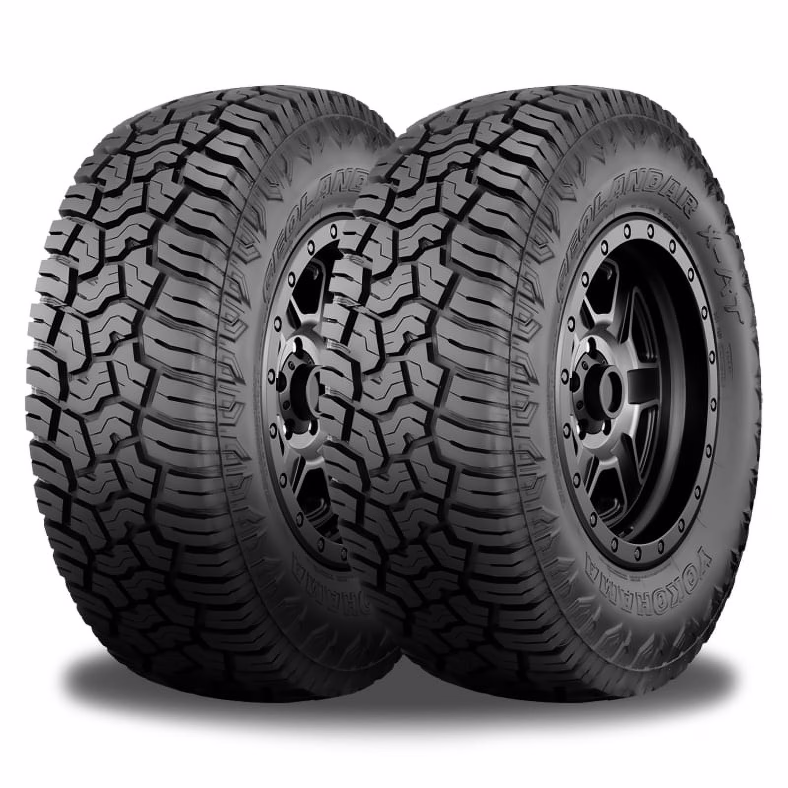 2 Yokohama Geolandar X - AT 33x12.5x20 114Q All-Terrain 10 PLY 45K Mi Warranty 110116017 / 33/12.5/20 / 3312.520