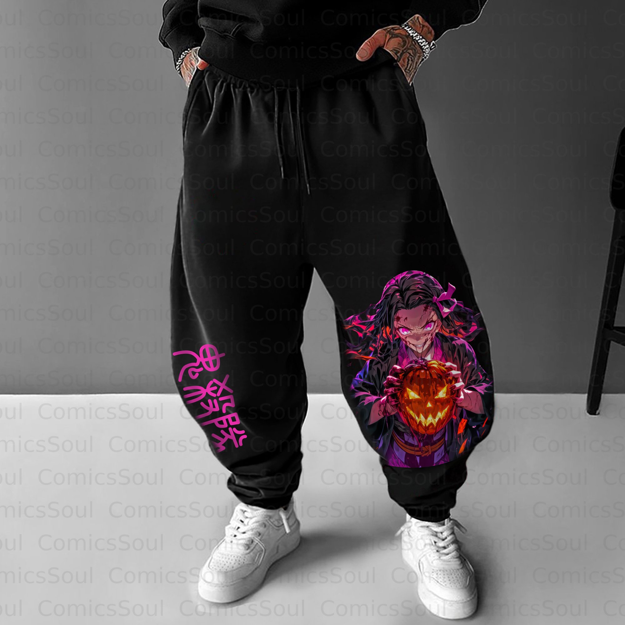 Unisex Halloween Anime Inspired Vintage Pants