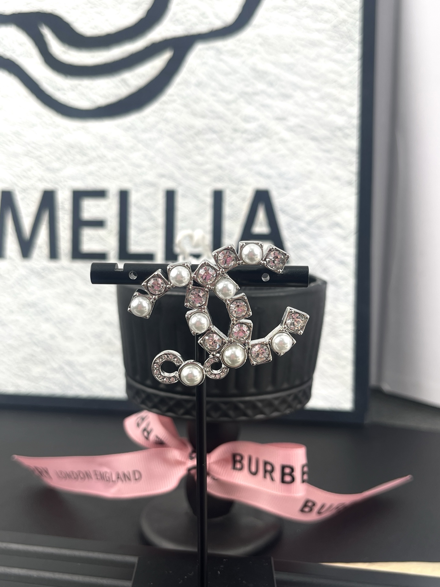 Chanel Rhinestone Pearl Coco Brooch - Original Replica Club