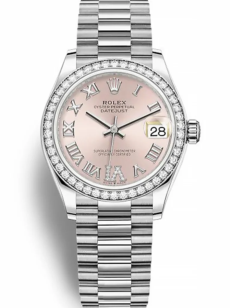 Rolex Datejust 31mm Pink set with diamonds Dial 278384RBR