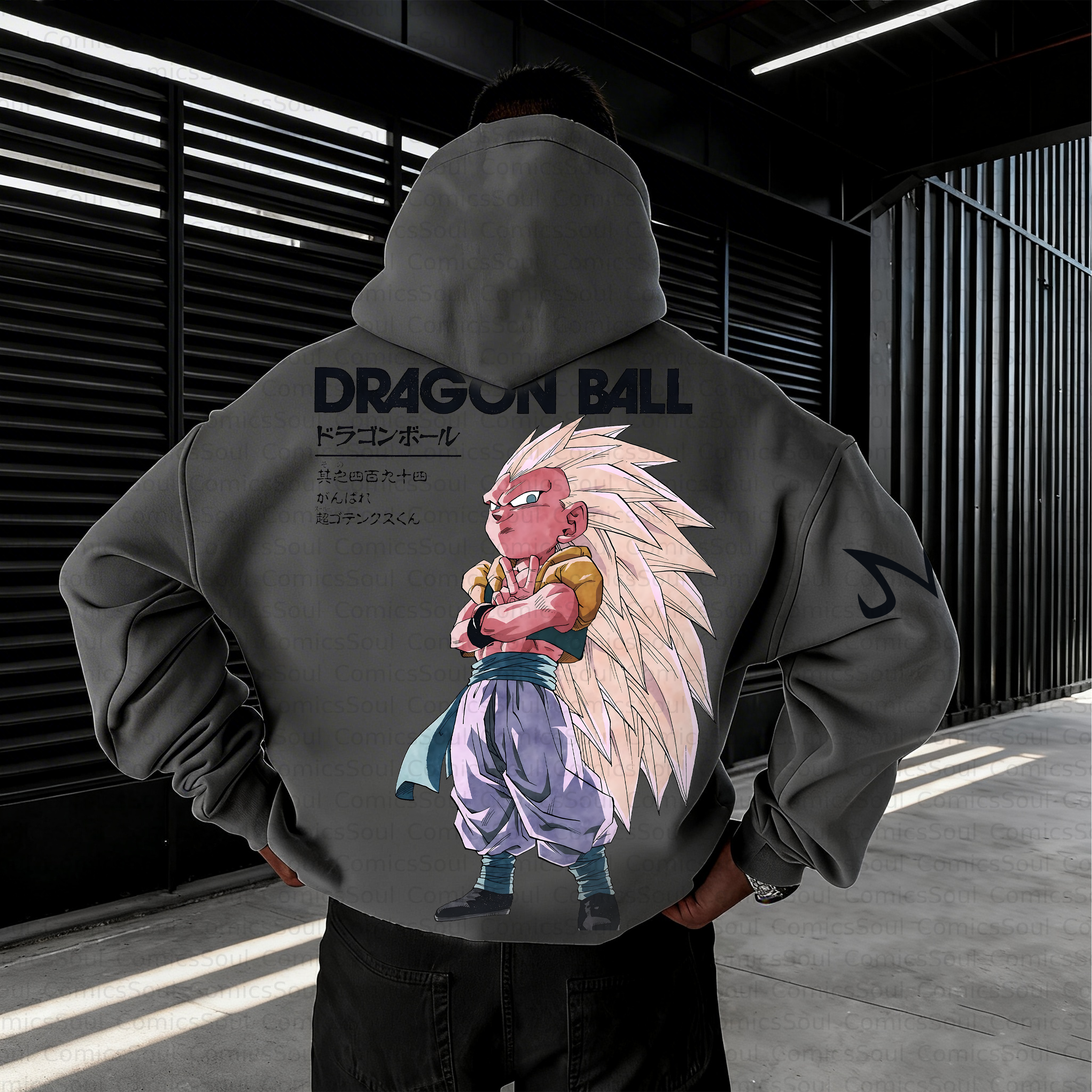 Unisex Anime Inspired Vintage Plush Hoodie