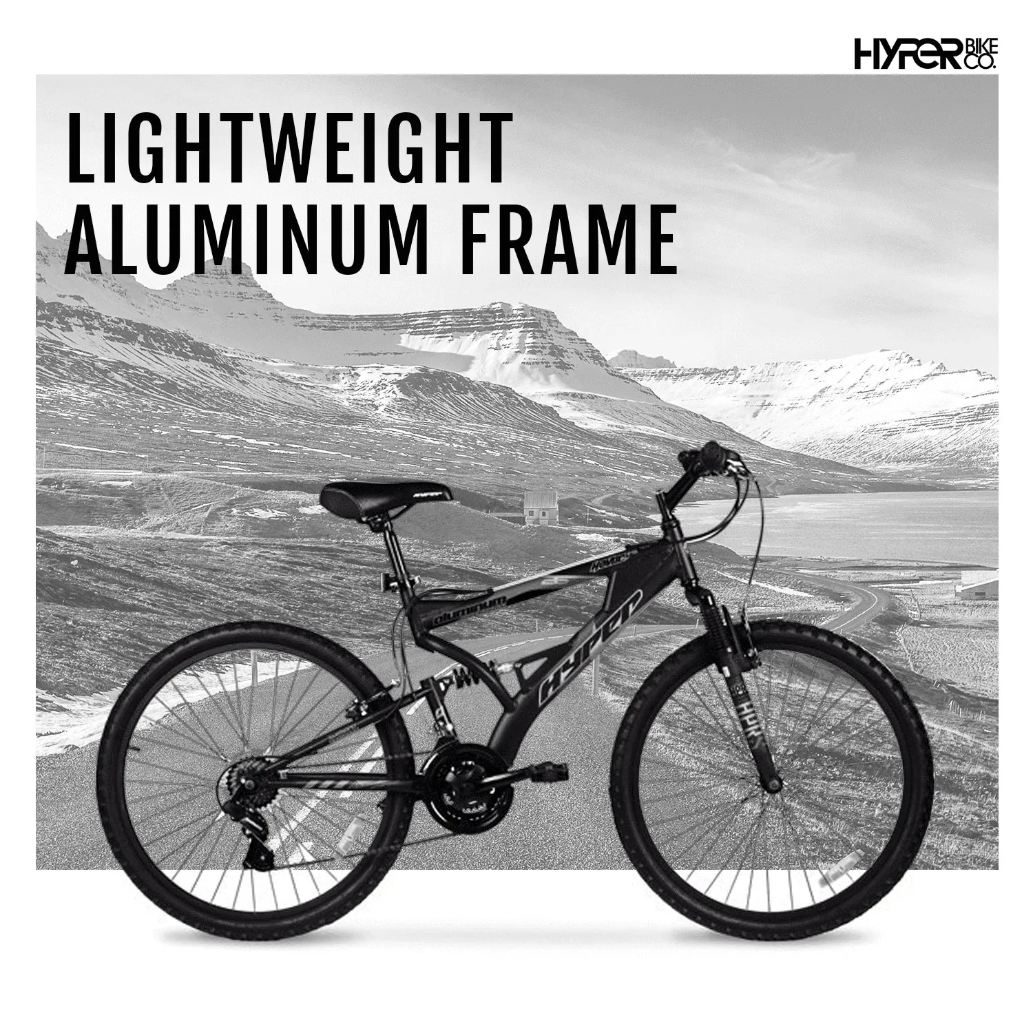 Hyper Bicycles Men's Havoc Mountain Bike, 26 inch, 21 Speed, Black - Image 2 Hyper Bicycles Men's Havoc Mountain Bike, 26 inch, 21 Speed, Black - Image 2