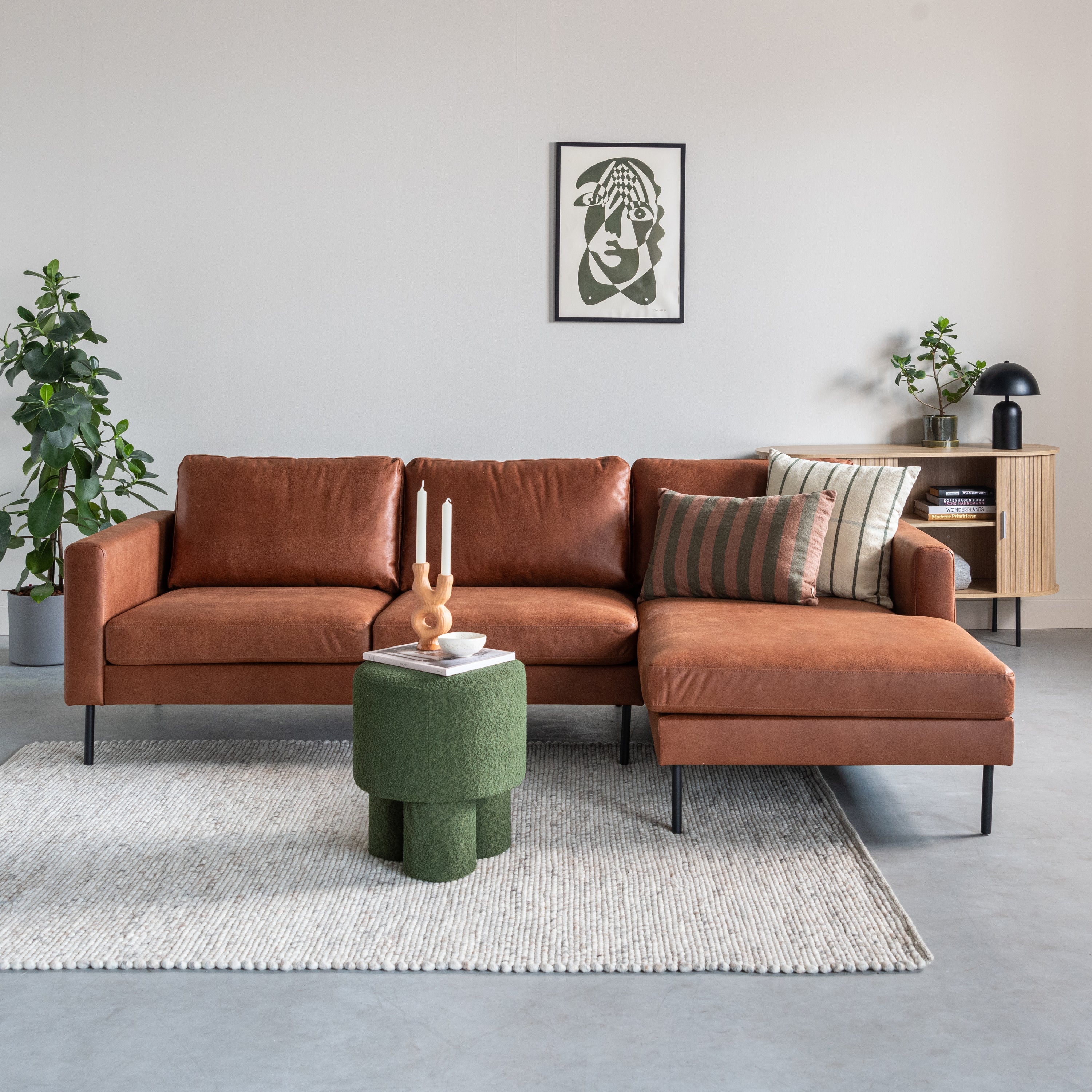 Blokker Dots Wollen Vloerkleed 160 x 230 cm - Kiezel