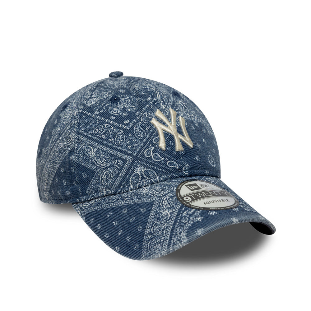 New Era - Casquette Washed Paisley 9Twenty - Marine