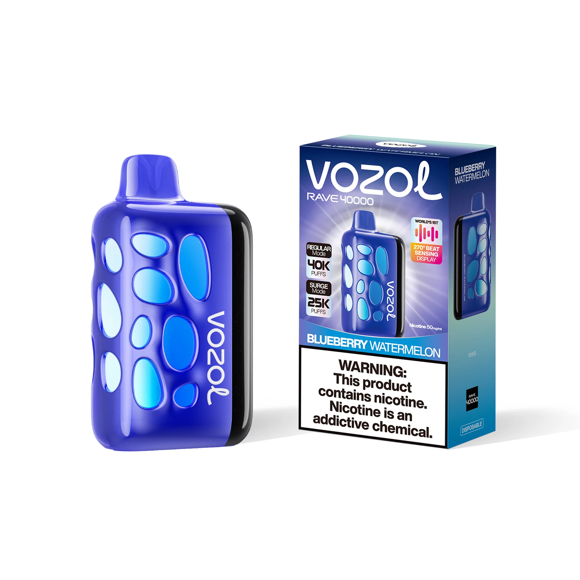 VOZOL RAVE 40K cigarette électronique jetable (toutes les saveurs)