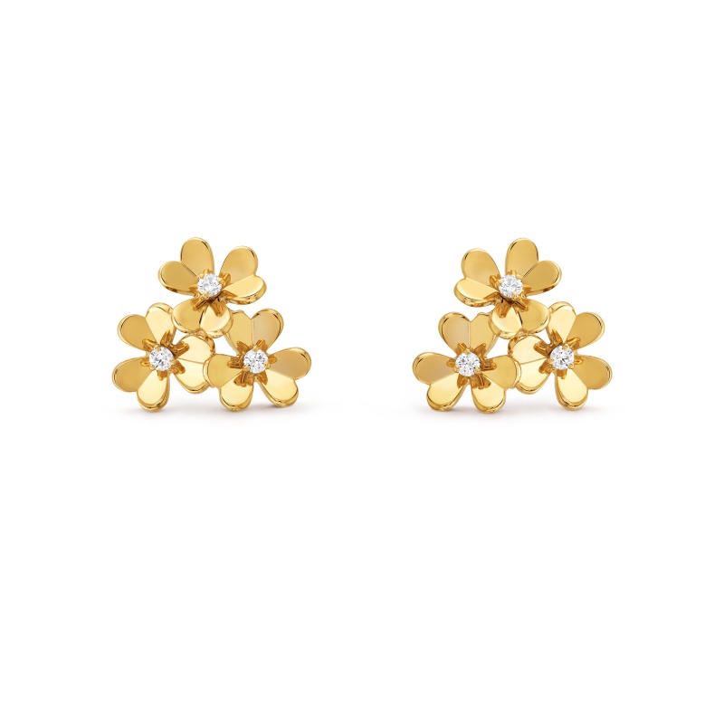 Replicate Frivole earrings, 3 flowers, mini model(1:1 replica) - Original Replica Club