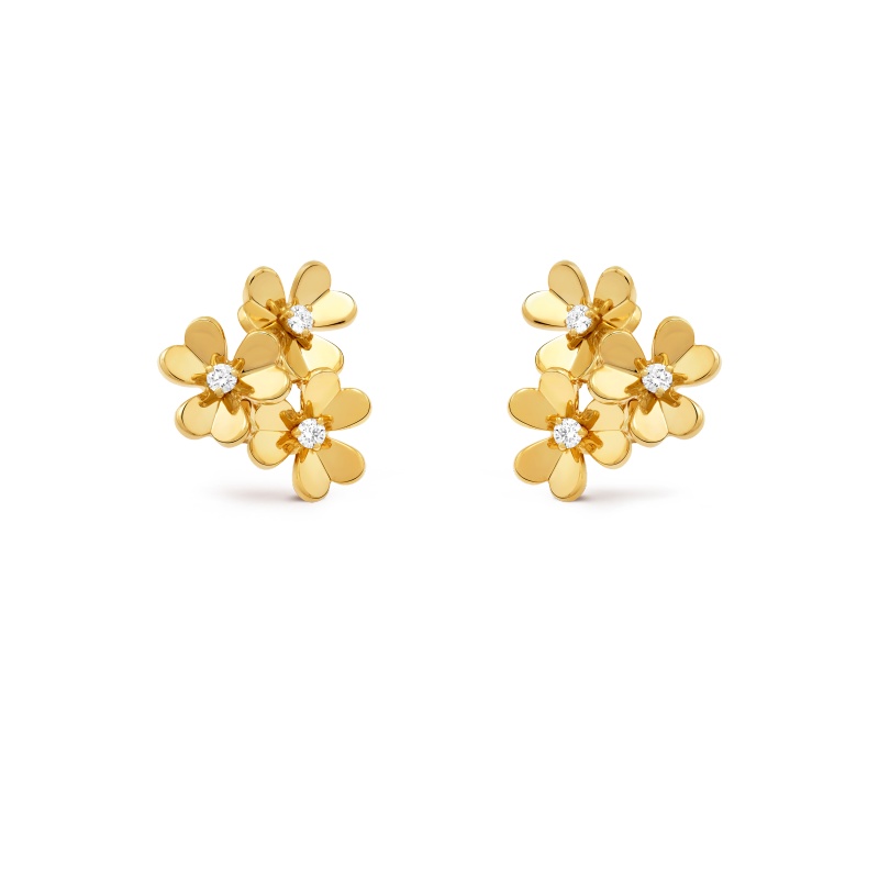 Replicate Frivole earrings, 3 flowers, mini model(1:1 replica) - Original Replica Club