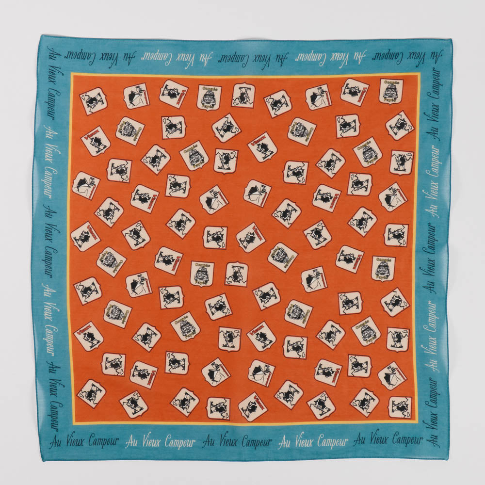 Au Vieux Campeur - Bandana Domi - Bleu & Orange