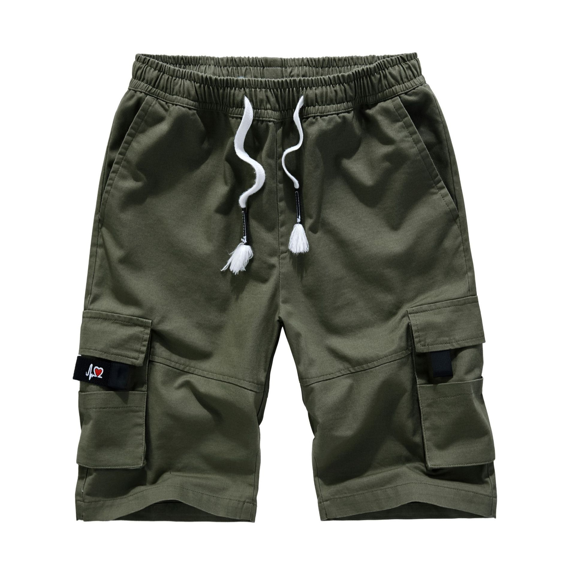 Men's Summer European and American Style Pure Cotton Cargo Shorts, Loose Fit, Plus Size, Multi-Pocket, Men's Casual Pants for Export