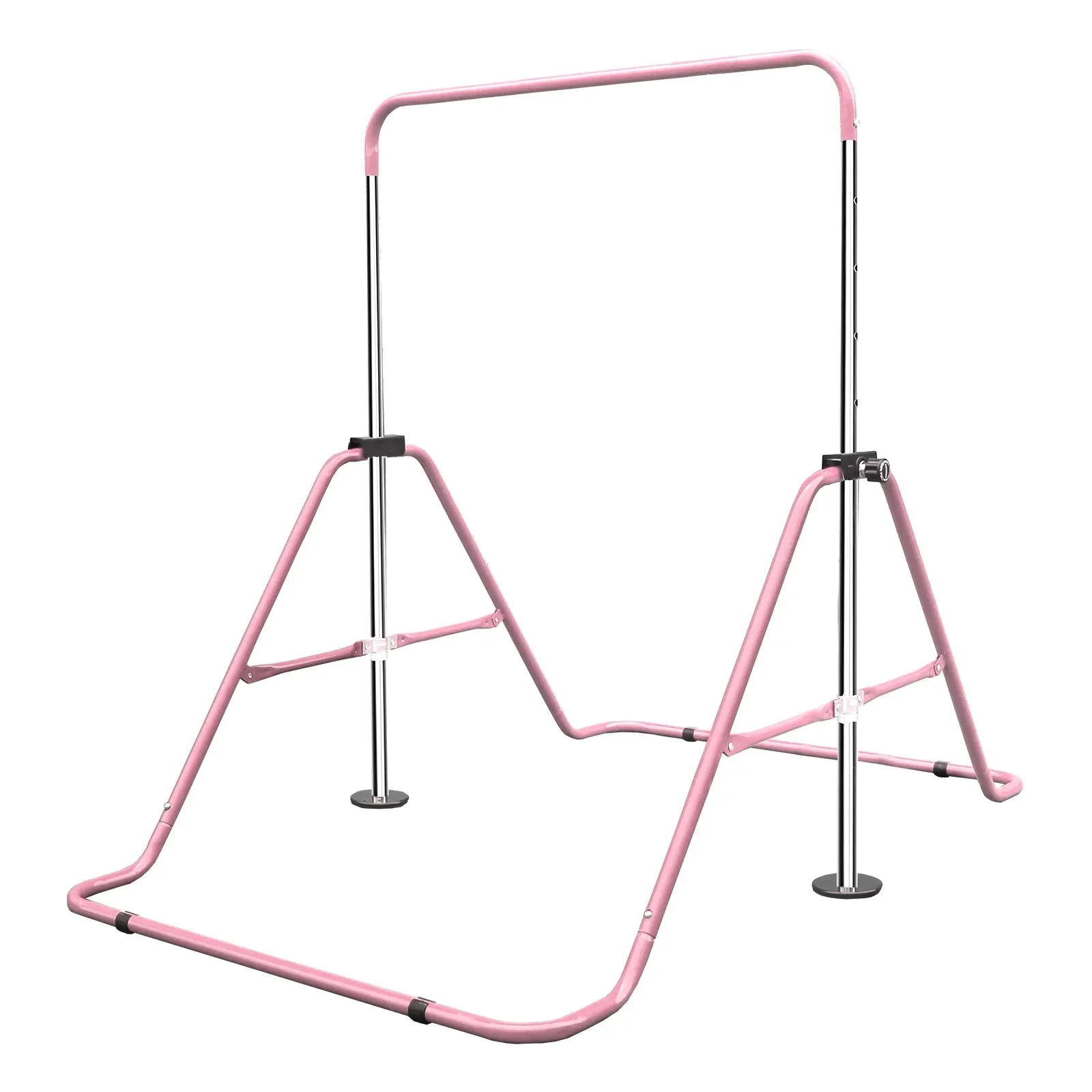 Expandable Gymnastics Bar For Kids, Folding, Height Adjustable 35-51 in, Pink - Image 7 Expandable Gymnastics Bar For Kids, Folding, Height Adjustable 35-51 in, Pink - Image 7