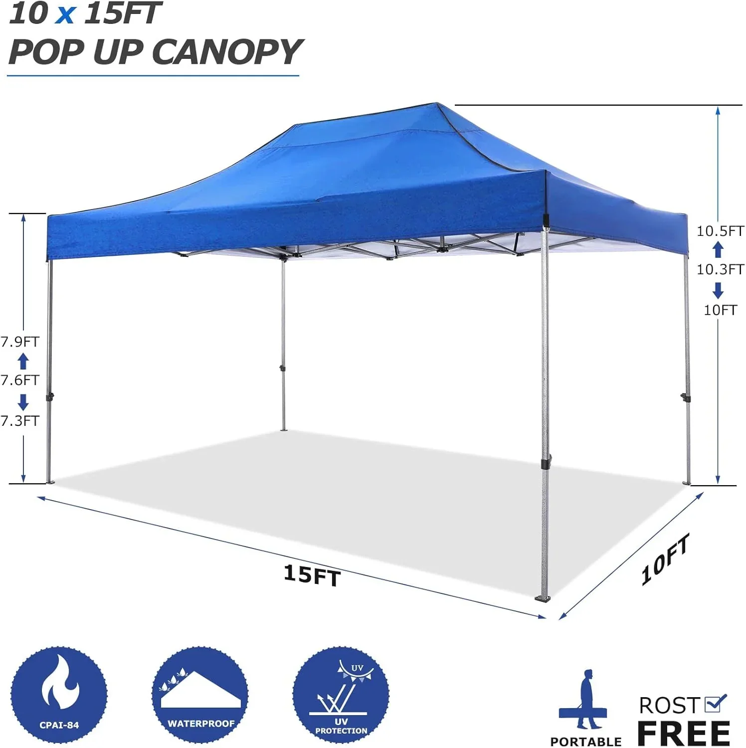 COBIZI 10x20 Heavy Duty Pop up Canopy Tent 6 sidewalls Commercial Canopy Wedding Party Tents