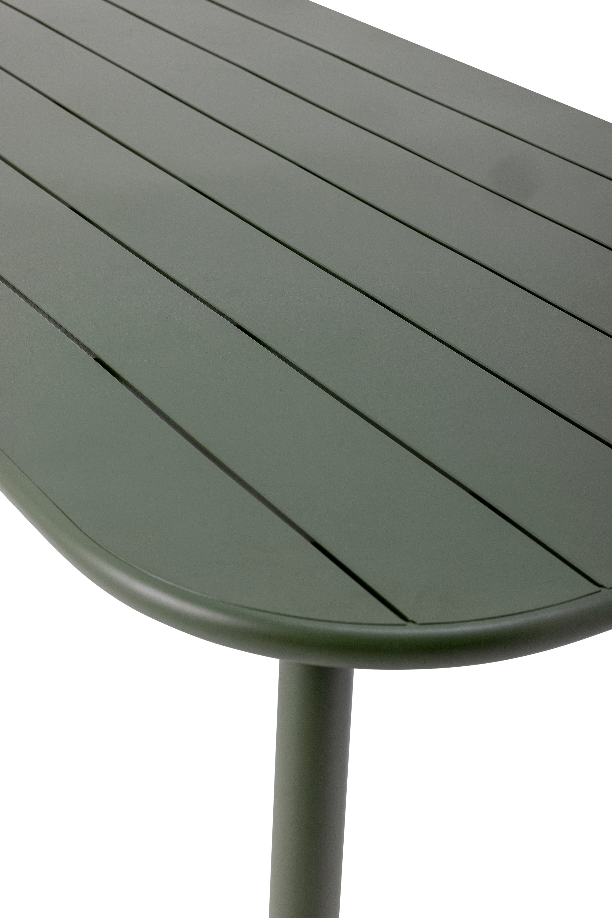CALANA DINING TABLE, GREEN, METAL, 90 X 160 CM