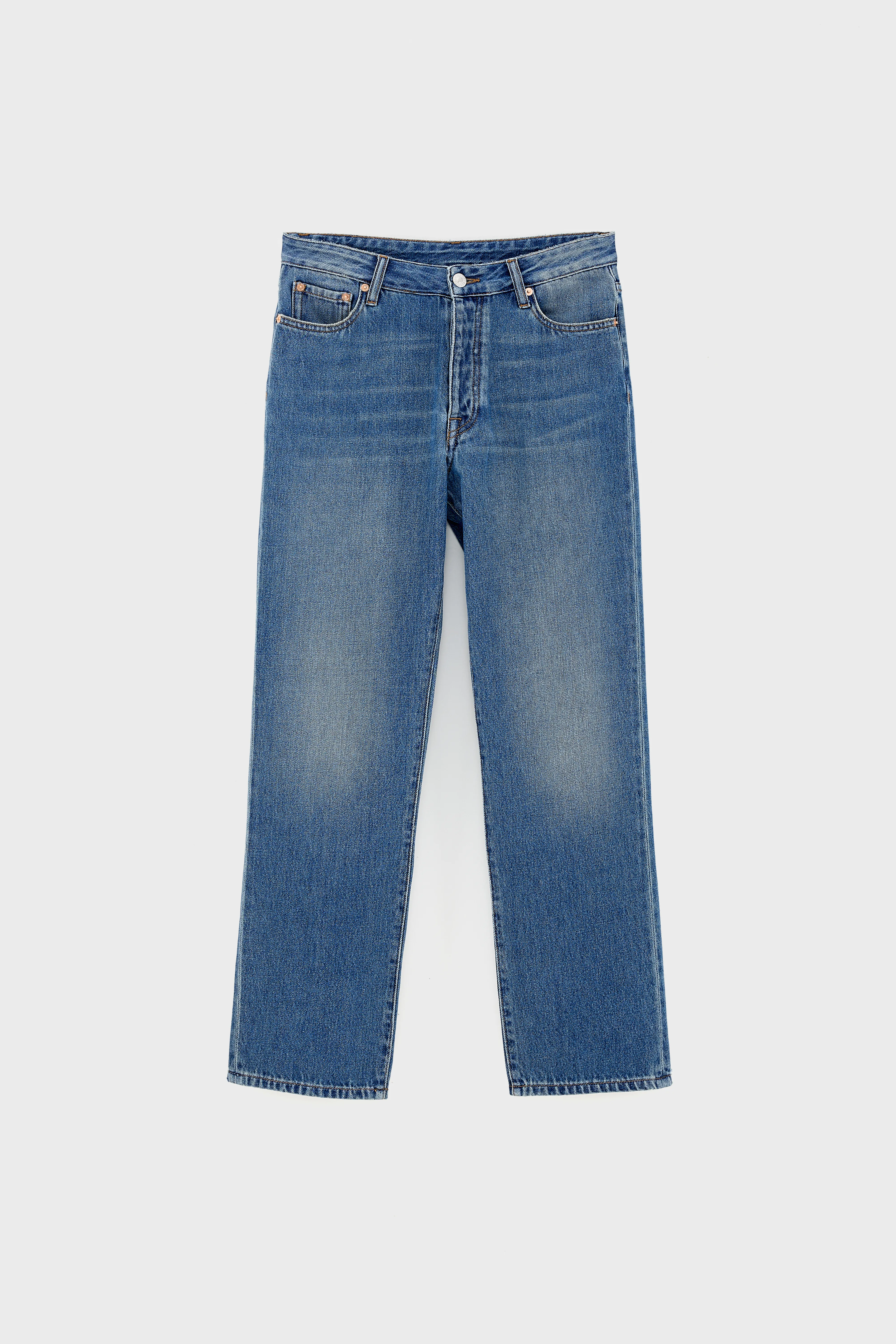 Bellerose Denim N. 34 - Regular mid-blue jeans (252 / W / USED MD BLUE)