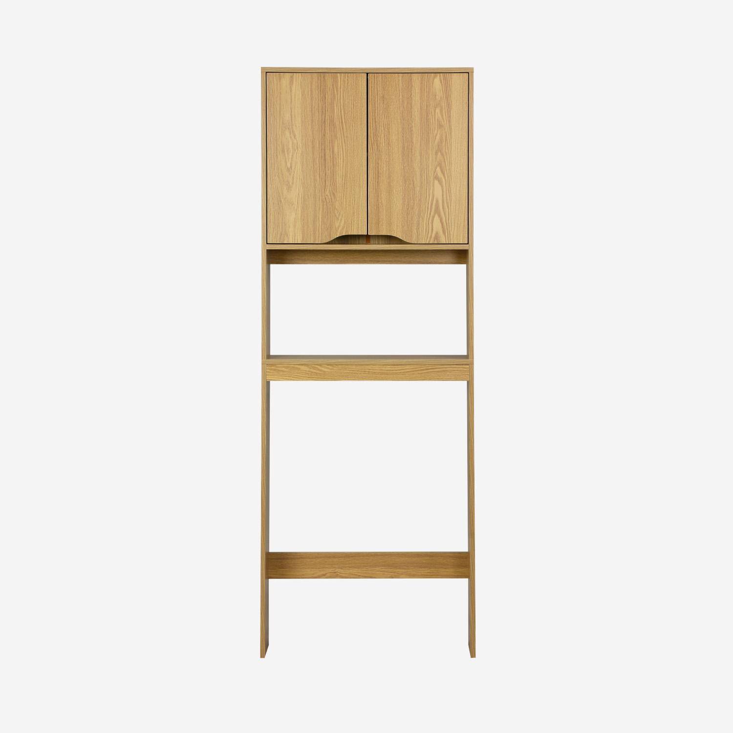 Nepal - Mueble de baño/estantería vintage decorado en madera
