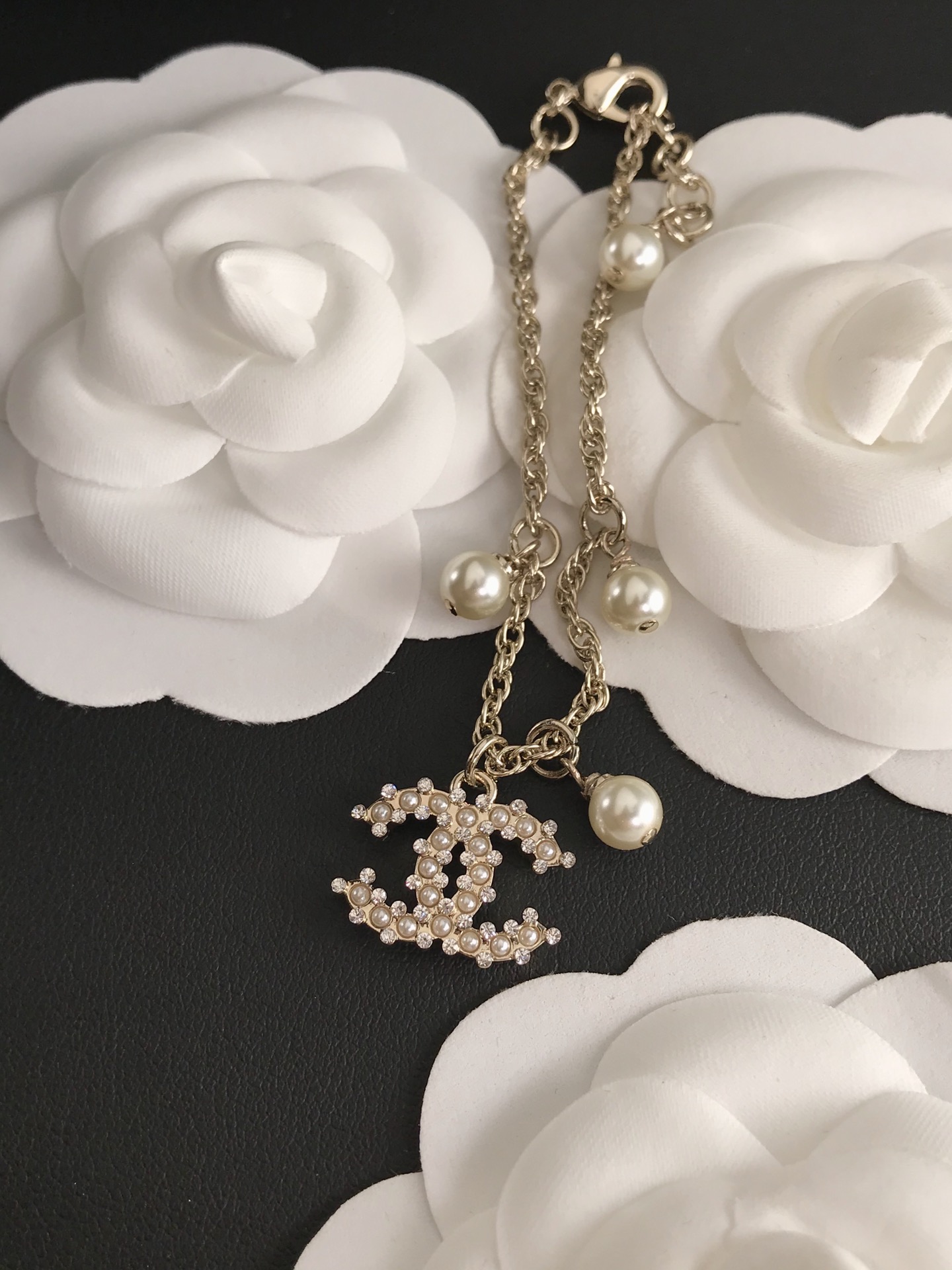 Chanel Star Pearl Chain Silver Bracelet - Original Replica Club