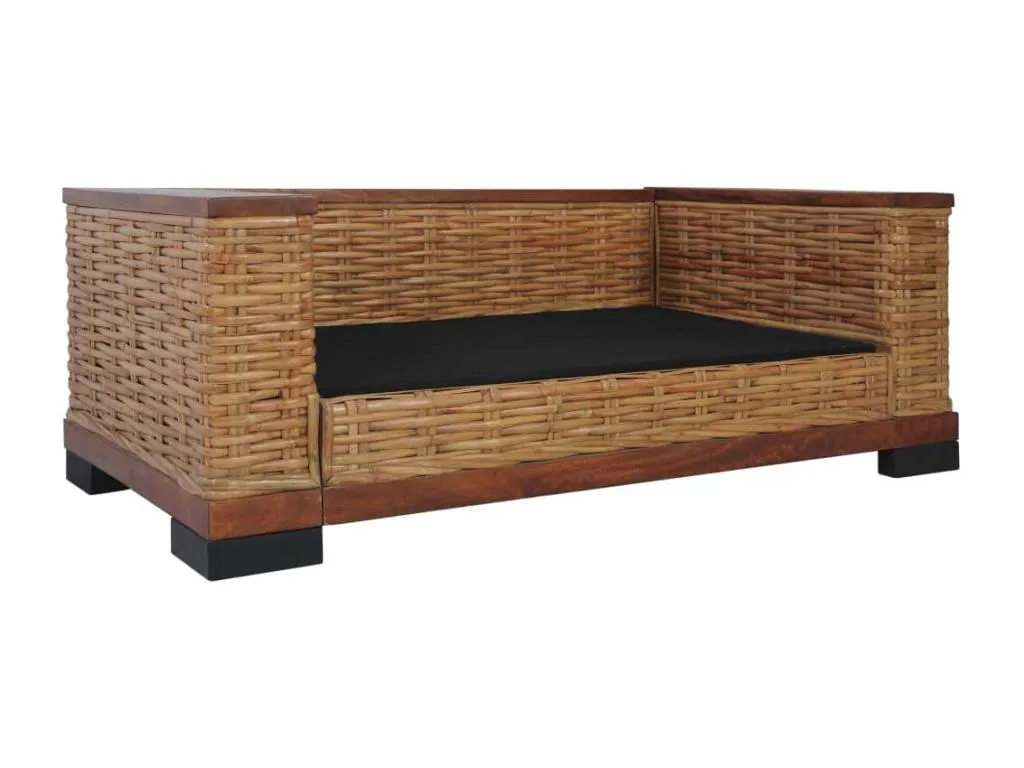 Juego de sofás con cojines 2 piezas ratán natural marrón MOWP86635