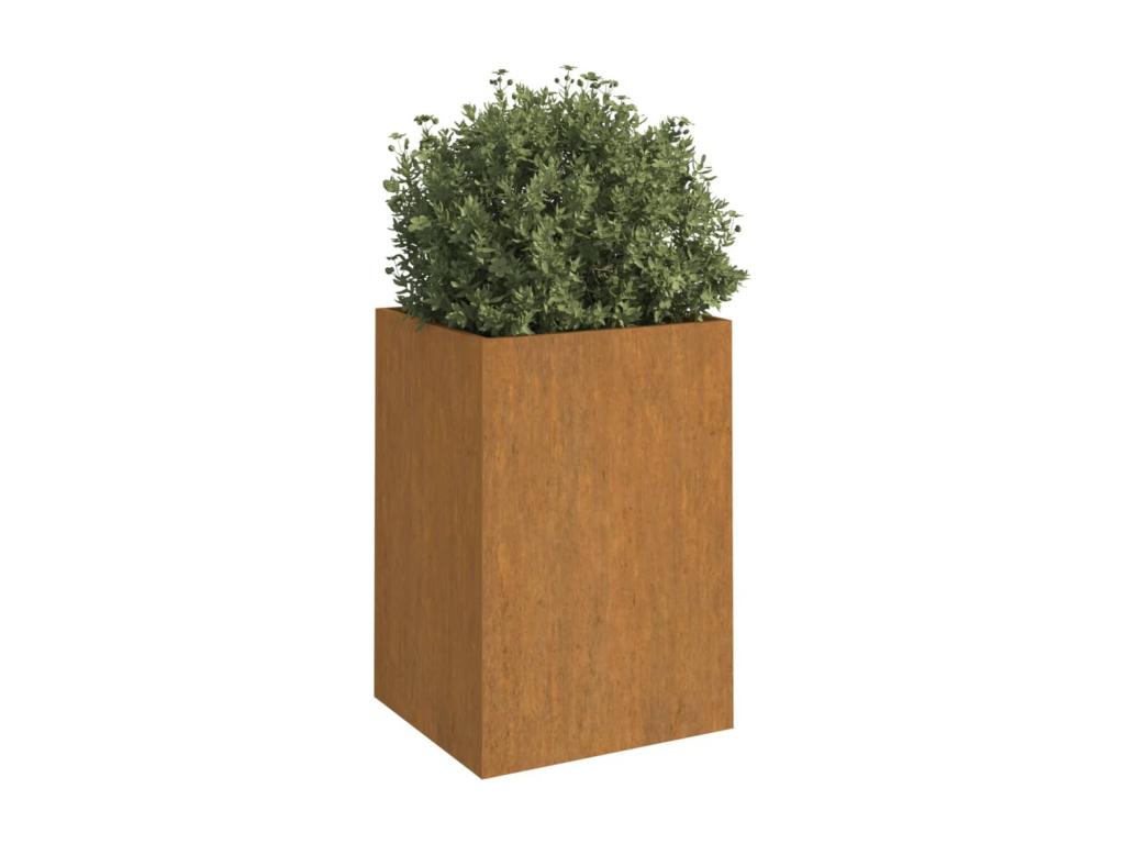 Decoratodo de acero corten 42x38x75 cm