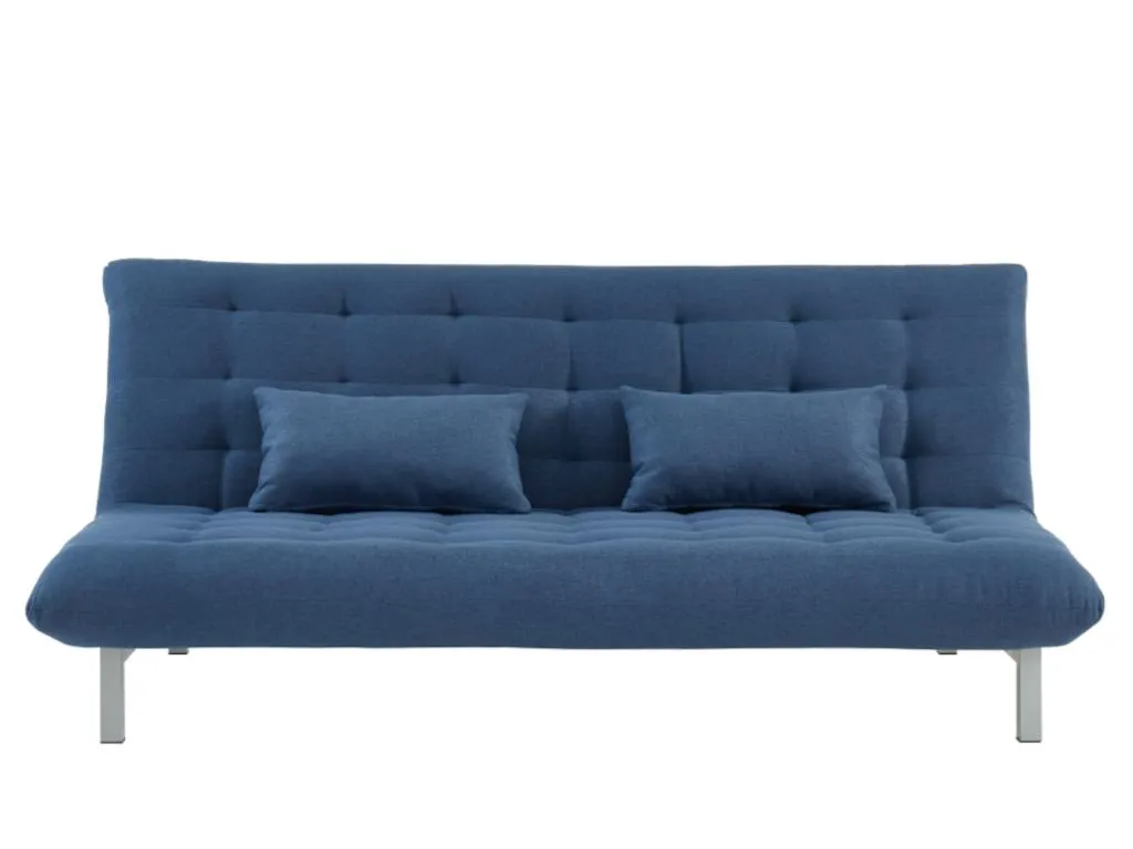 Sofá cama clic-Francomuebleses 3 plazas de tela Francomuebleses - Azul