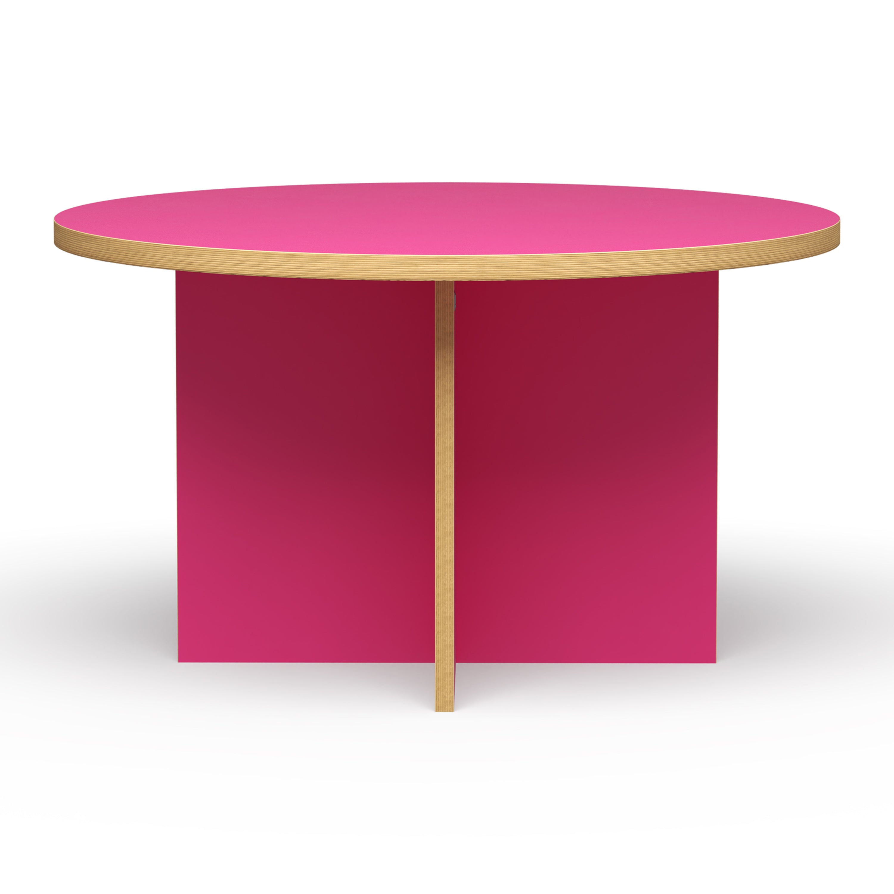 HKliving Dining Table Eettafel - Ø 130 cm - Raspberry