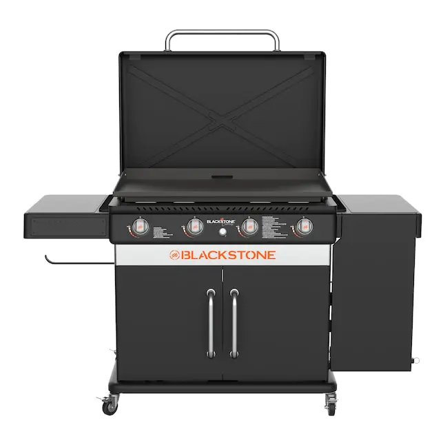 WAYFAIR Blackstone 36 Culinary Cabinet Griddle With Side Table 4-Burner Liquid Propane Flat Top Grill