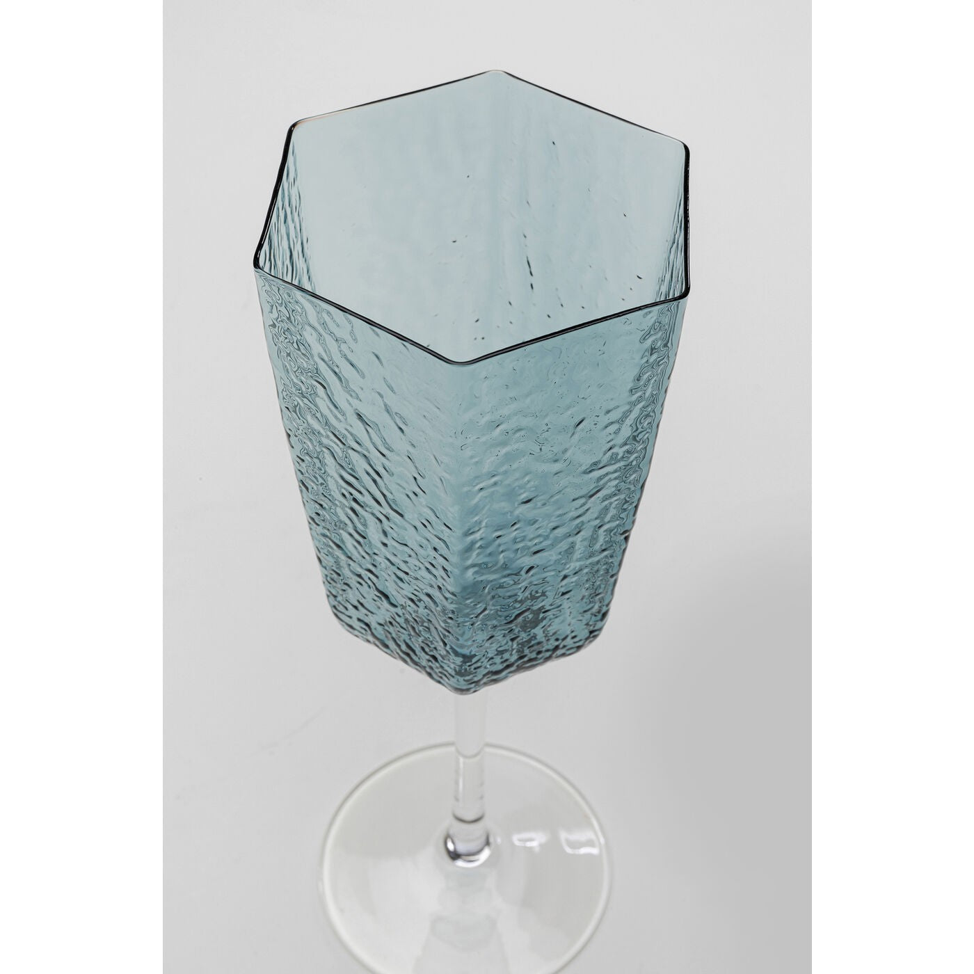 Wijnglazen Rode Cascata blauw (6 Set) Kare Design