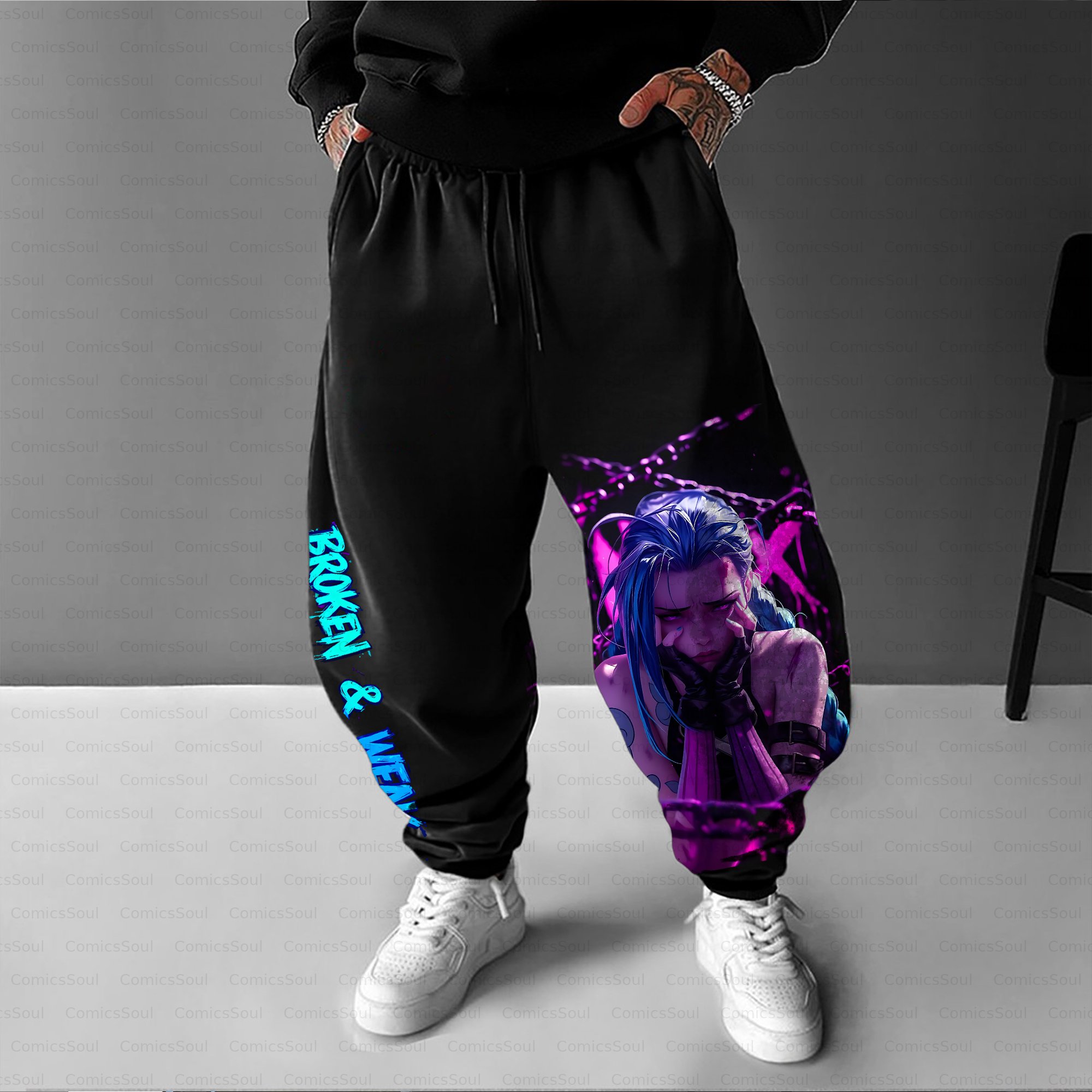Unisex Casual Anime Streetwear Pant