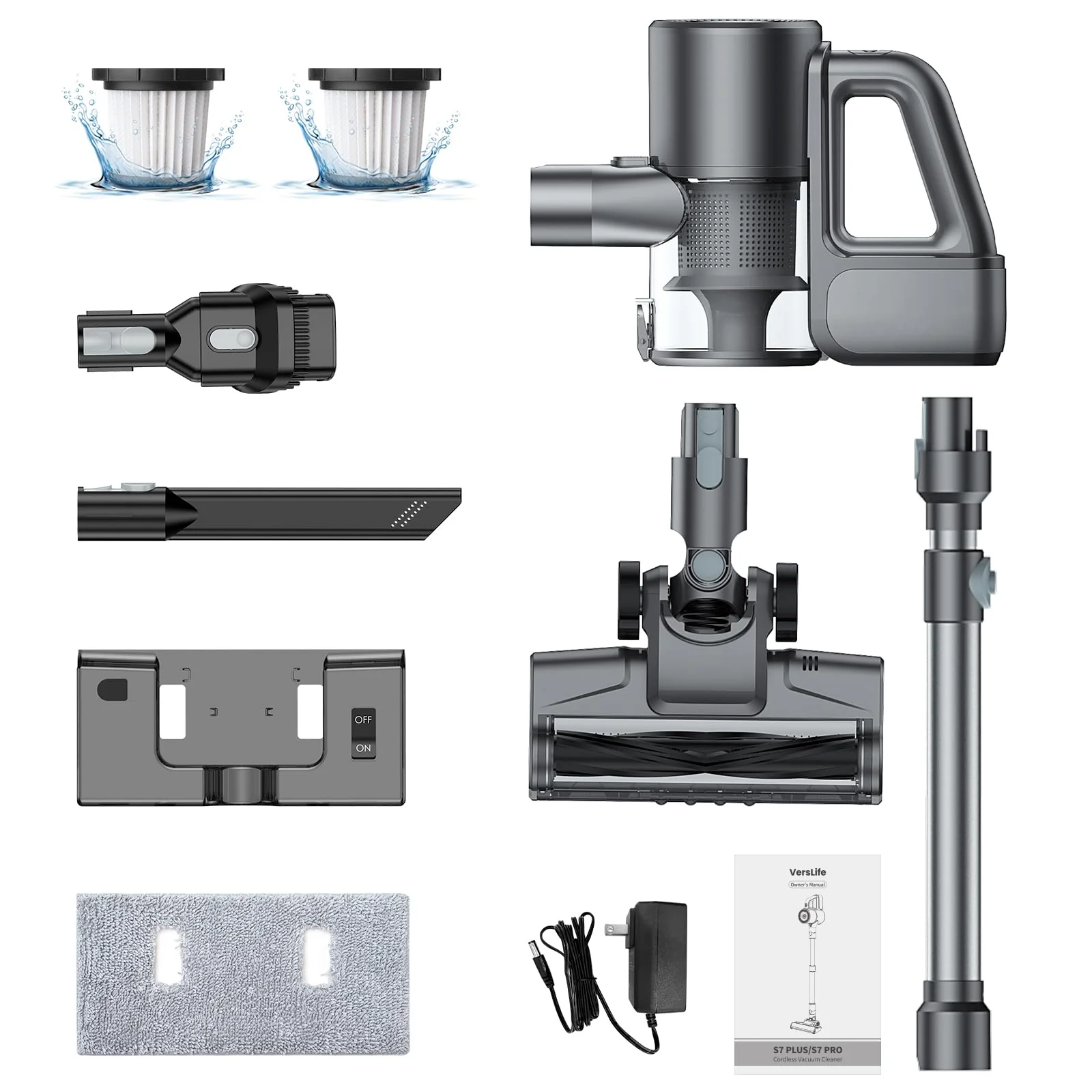 Cordless 2-in-1 Vacuum Cleaner and Mop
