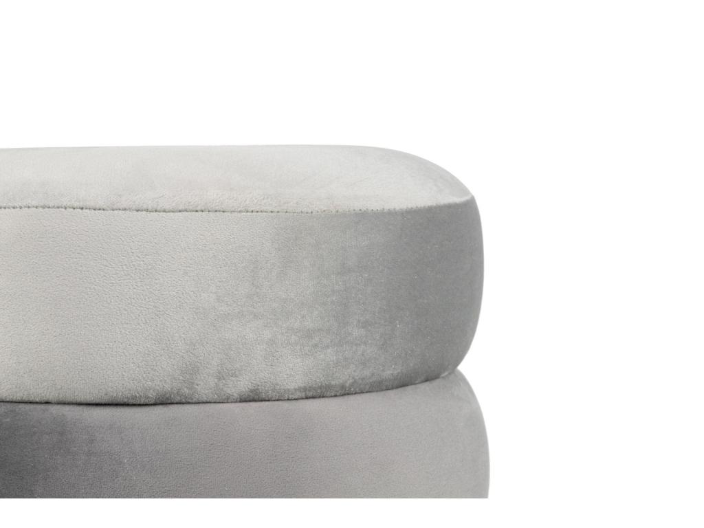 Puff Velvet Con Base Metal 40x40x43 Cm