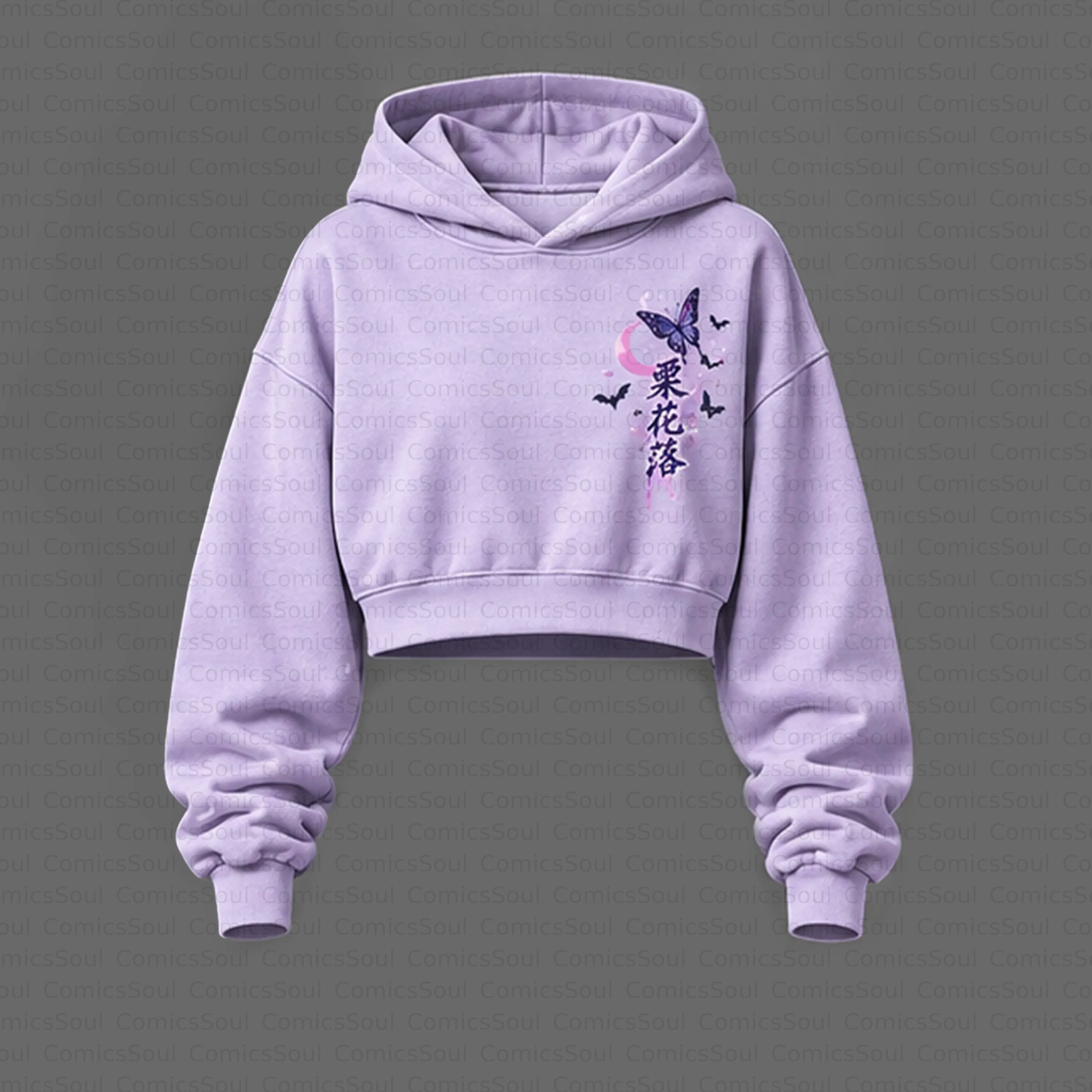 Demon Slayer Cropped Long Sleeve Hoodie & High Waist Jogger Pants Two Piece TeeThreads Sustain the Scene with Custom Apparel