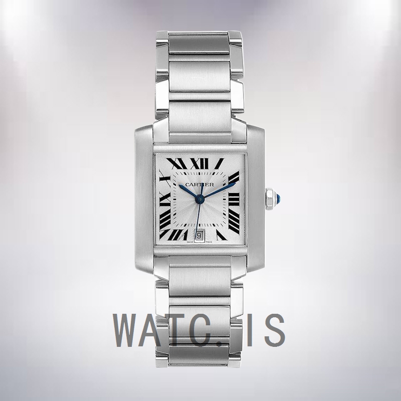 Cartier Tank Francaise 34mm W51002Q3 Unisex Quartz Silver Dial