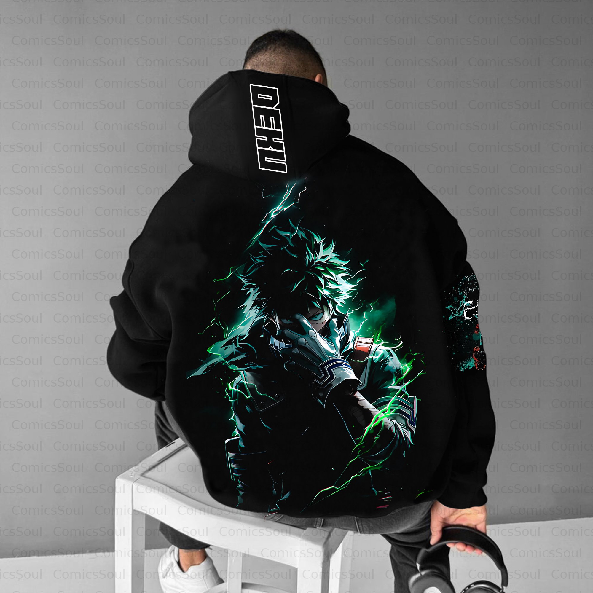 Unisex Anime Inspired Vintage Plush Hoodie