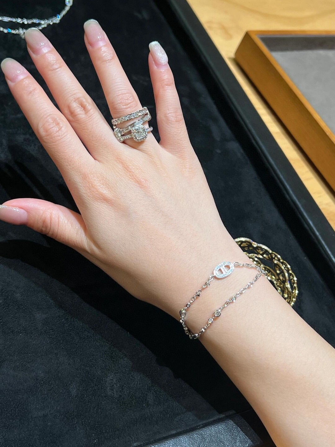 Hermes OT Clasp Two Layers Pig Nose Silver Bracelet - Original Replica Club