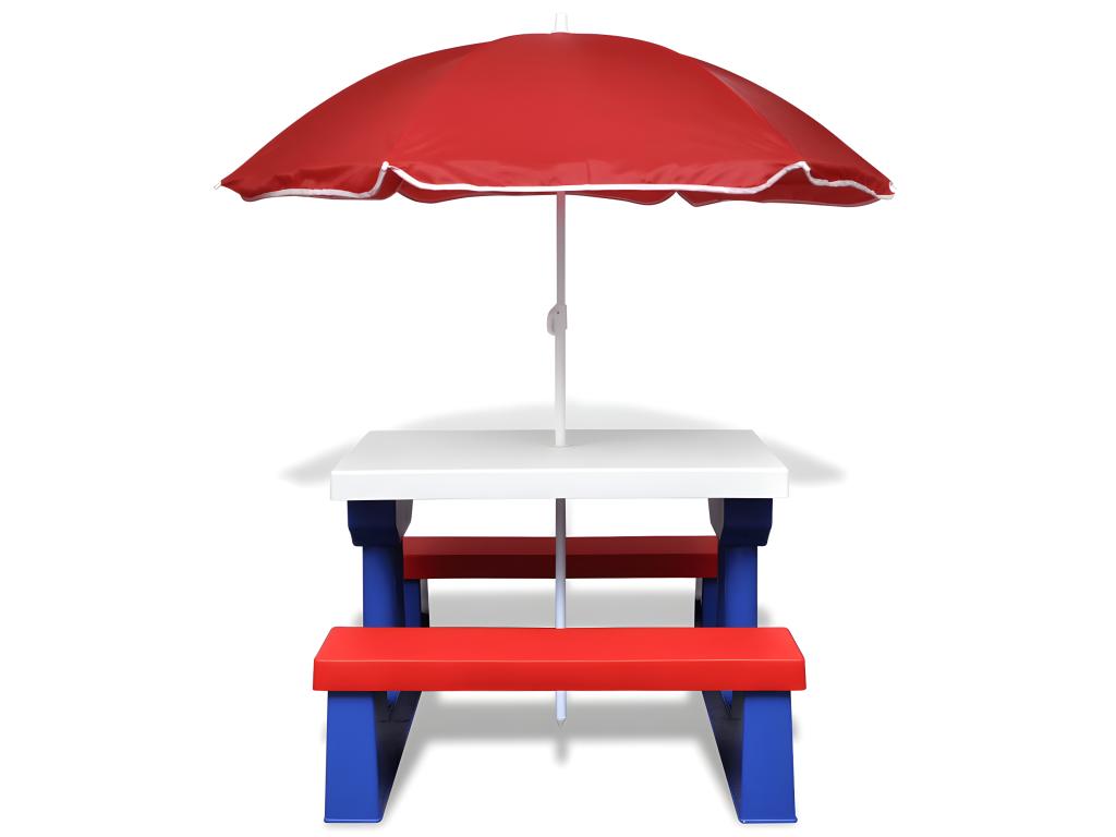 Mesa de picnic   para niños y Decoratodo multicolor