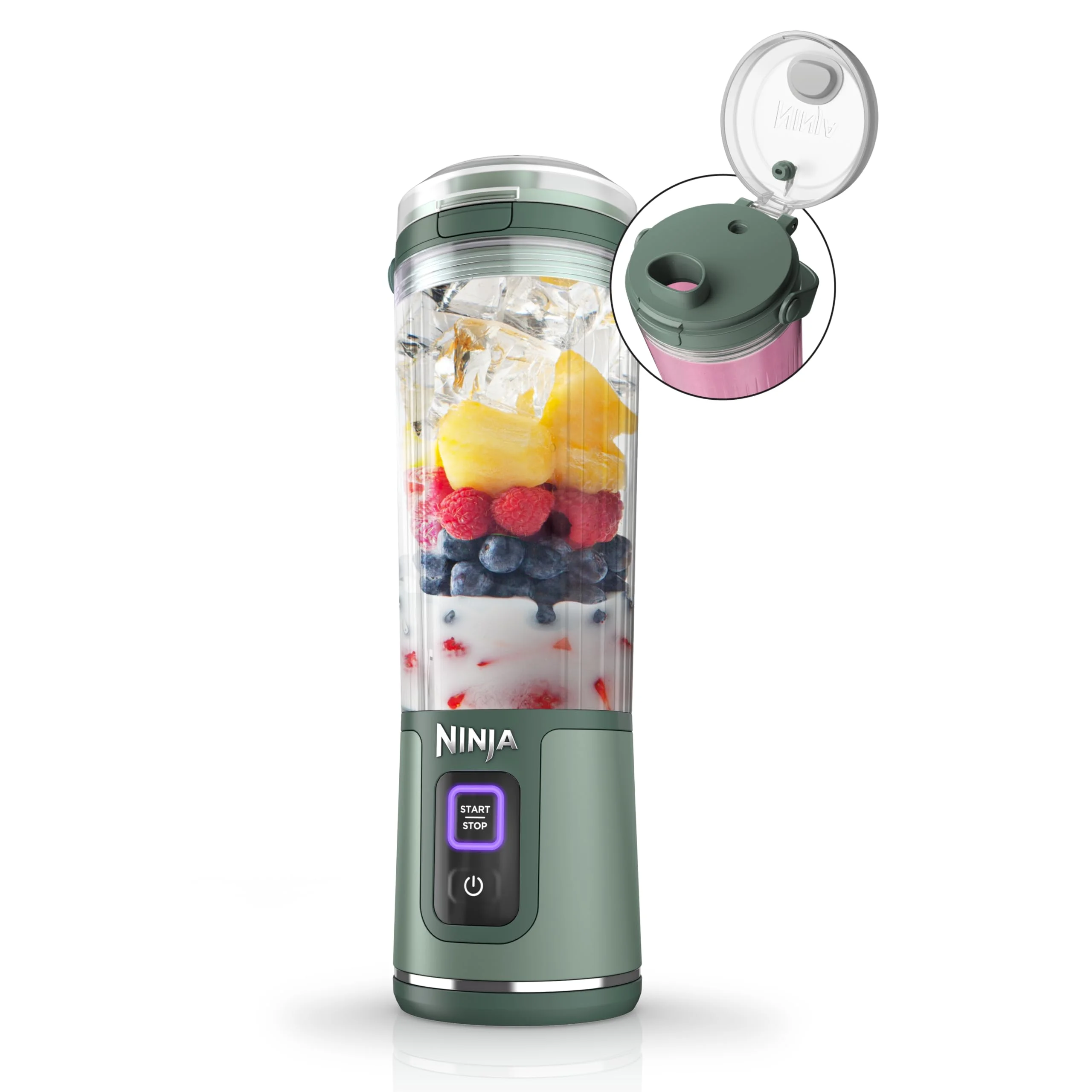 Ninja Blast Portable Blender, Cordless, 18oz. Vessel, Personal Blender for Shakes & Smoothies, BPA Free, Leakproof Lid & Sip Spout, USB-C Rechargeable, Dishwasher Safe Parts, Metallic Purple, - Image 67