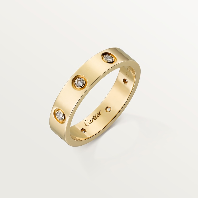Replicate LOVE ring, small model, 8 diamonds(1:1 replica) - Original Replica Club