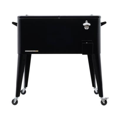 Permasteel 80 Qt. Patio Cooler - Black