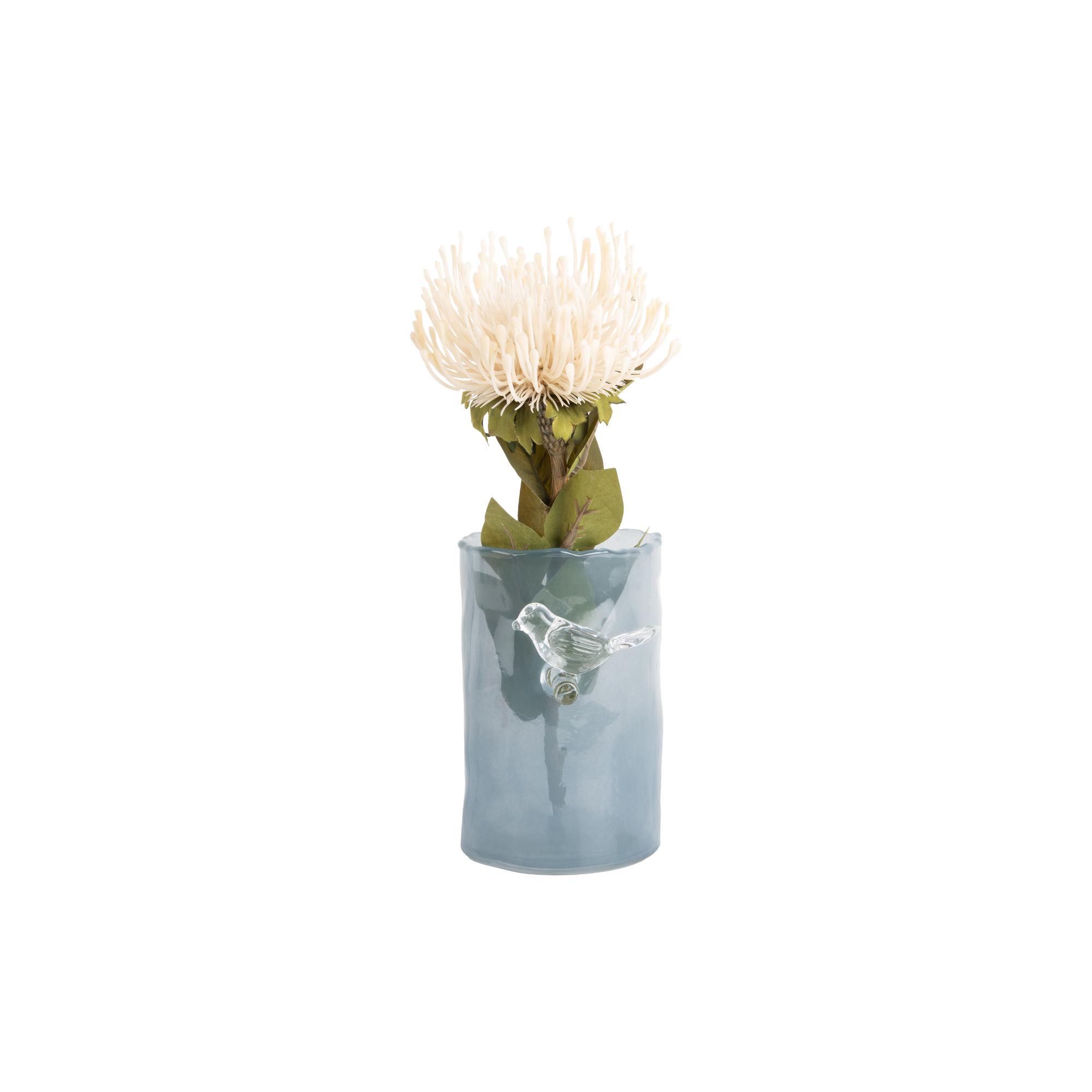present time - Vase Bird On Branch Small
