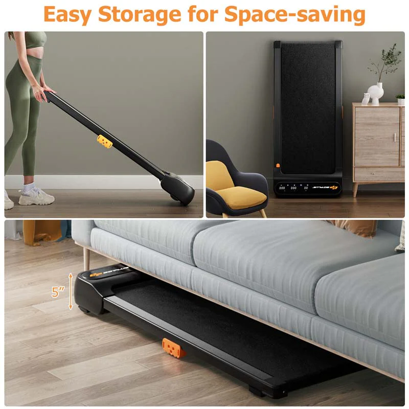 Eletriclife Under Desk Walking Pad Treadmill with Watch-Like Remote Control