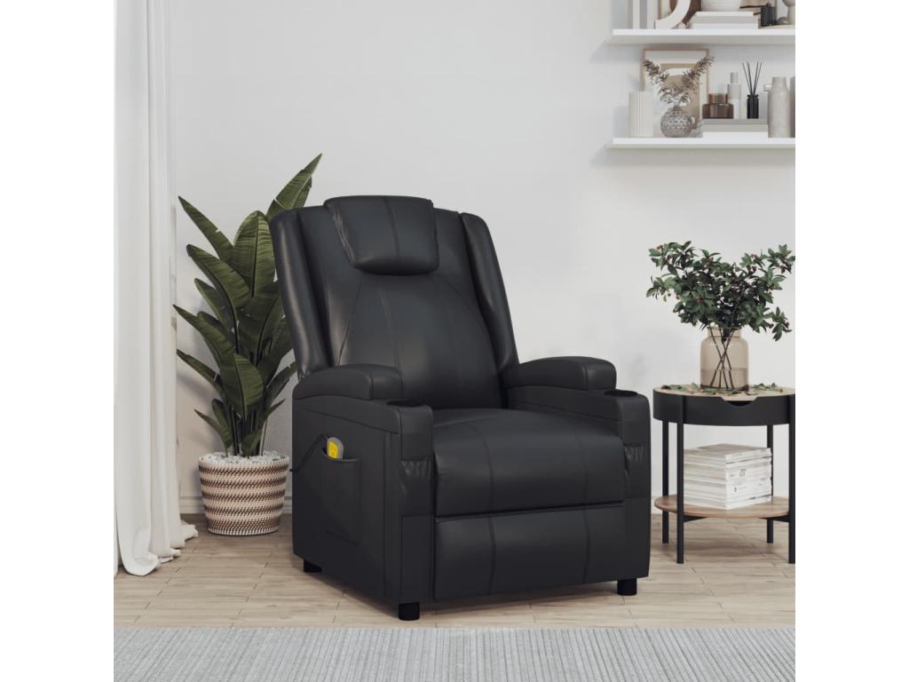 Sillón de masaje Piel sintética negro