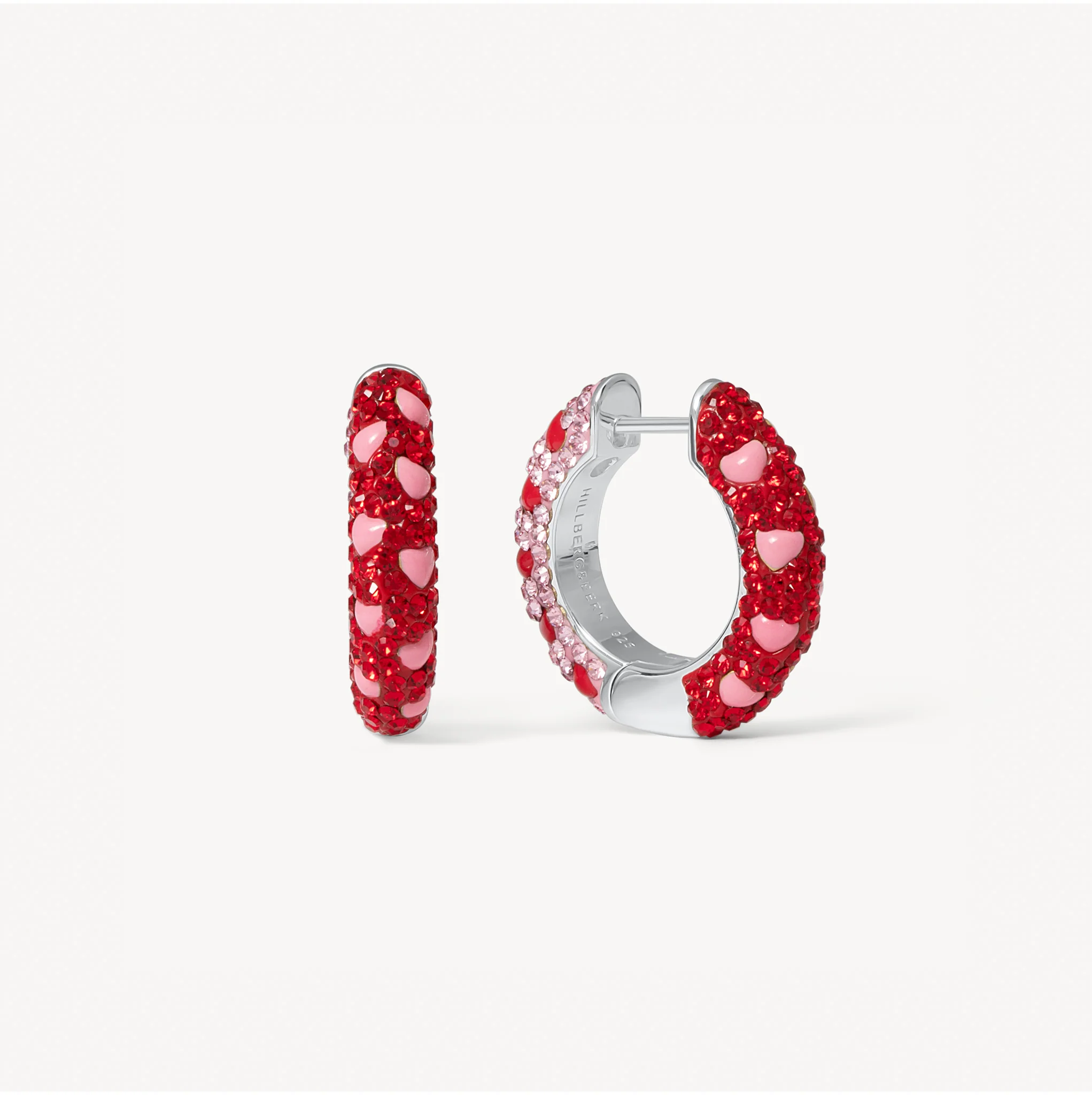 Lovestruck Medium Sparkle Reversible Hoop Earrings