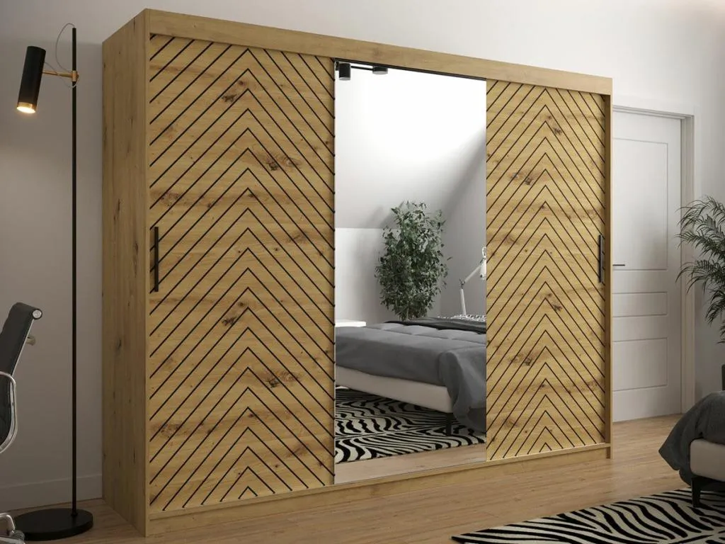 Armario Alkifurniturees 317 Alkifurniturees Artisan  Negro 200x250x62cm Puertas de armario - Correderas ZAJV54668