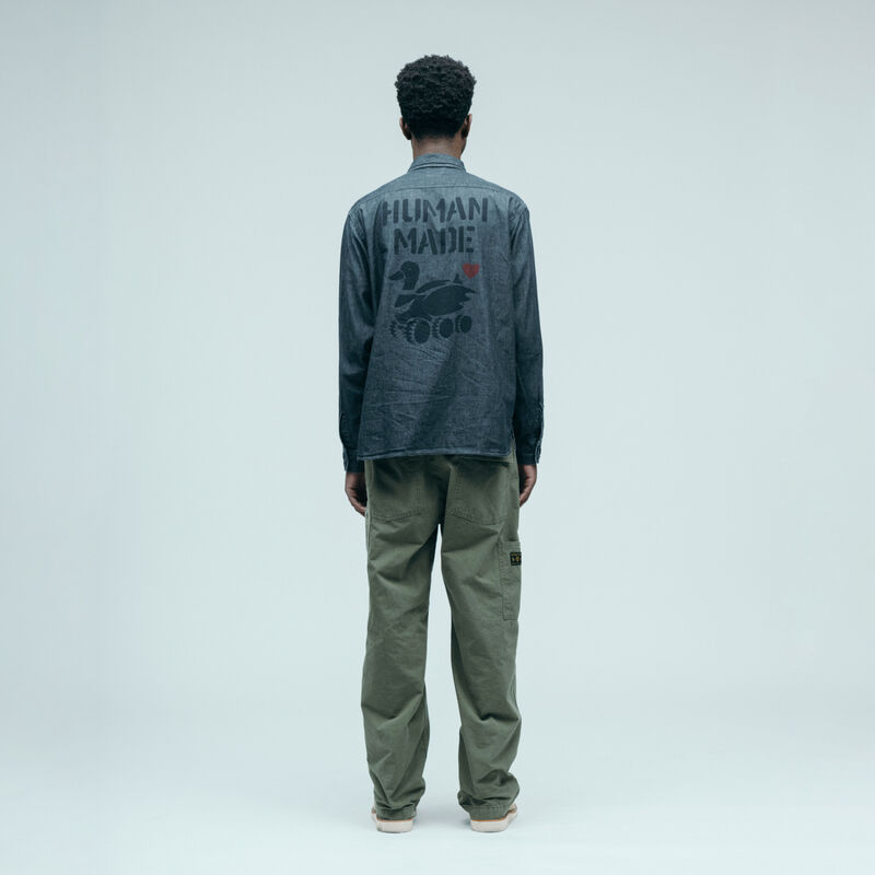 HUMAN MADE MILITARY CHAMBRAY SHIRT