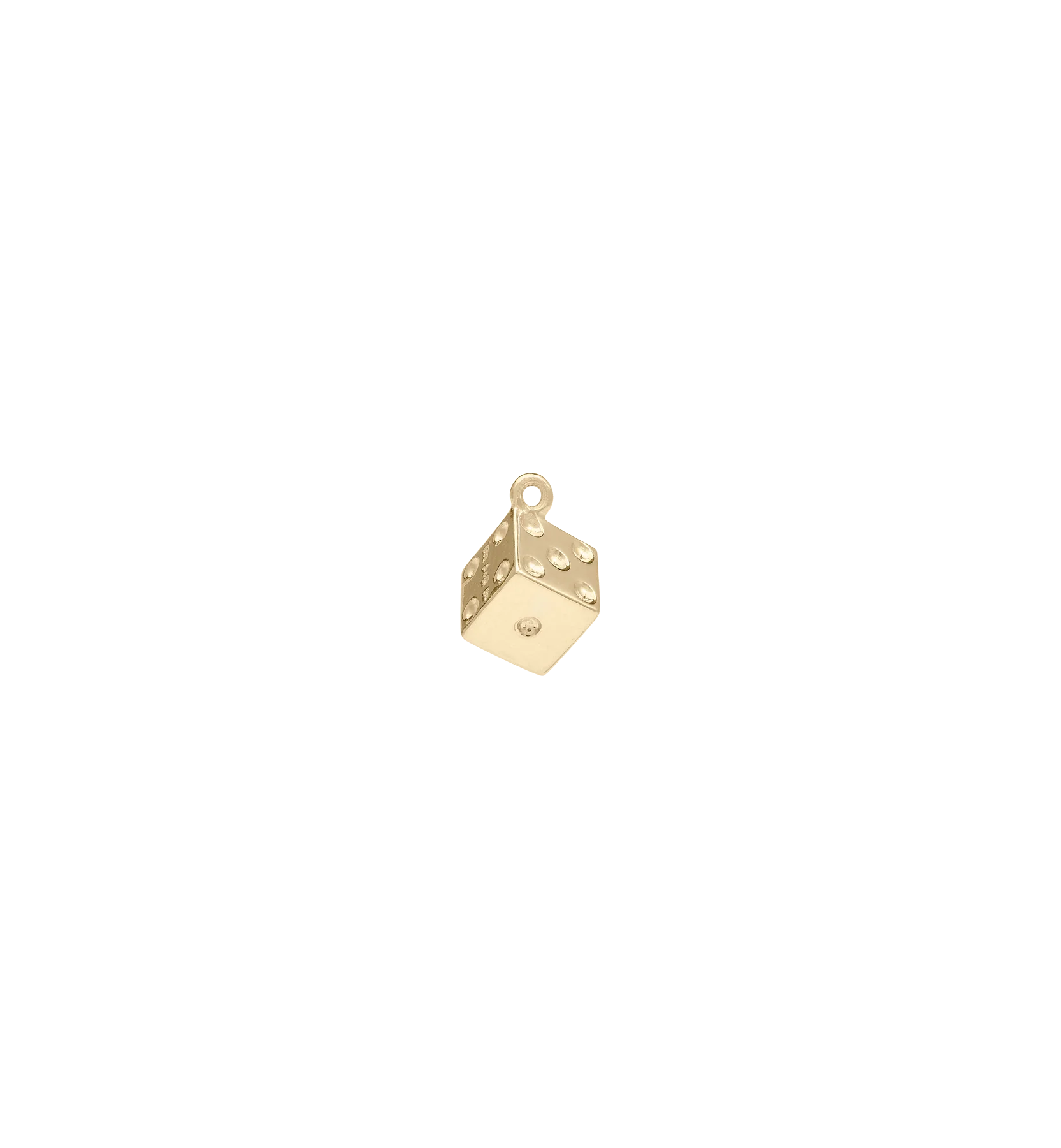 Tiny Dice Charm 14K