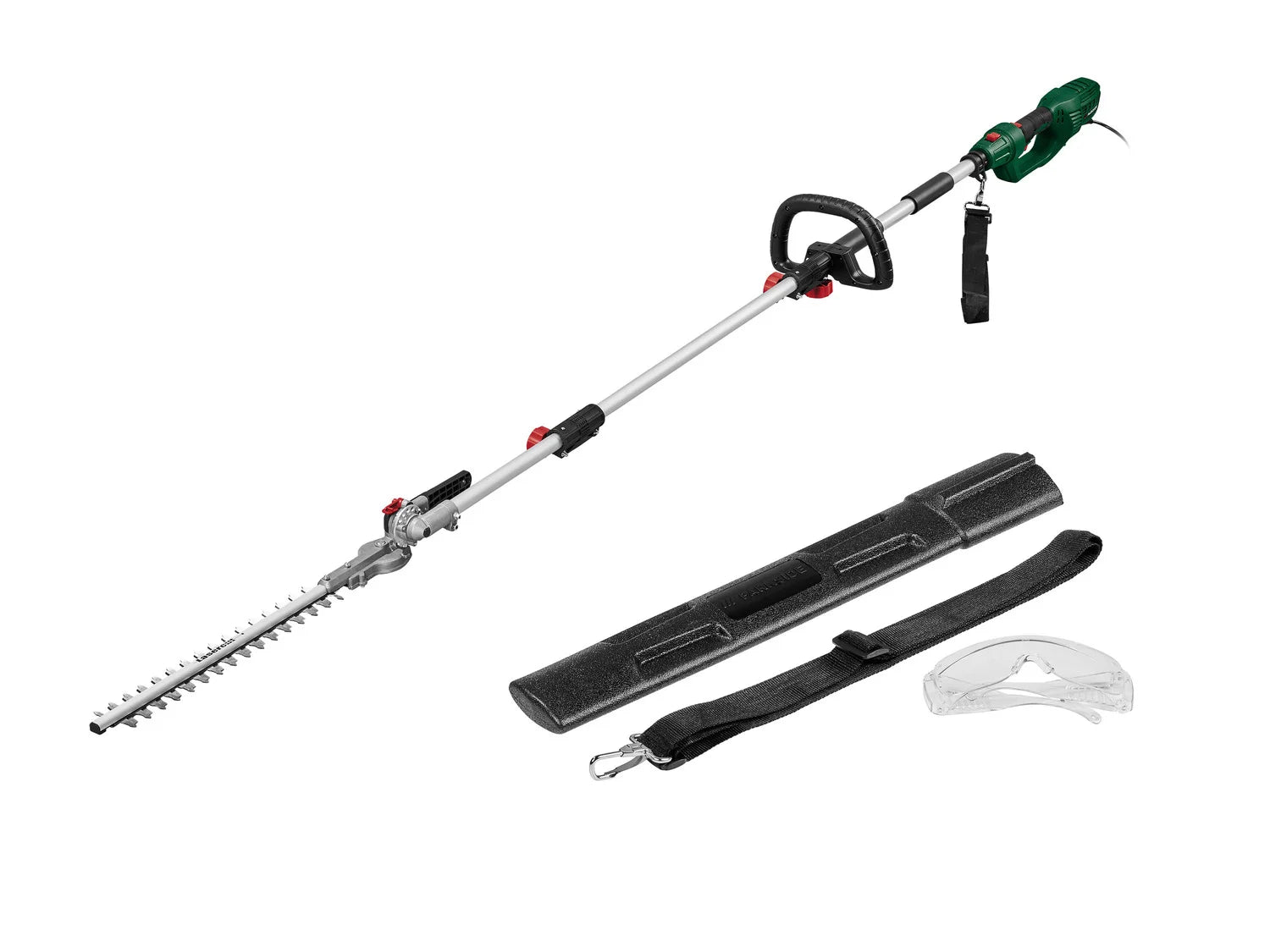 PARKSIDE electric long-handled hedge trimmer PHSL 710 A, cutting length approx. 41 cm