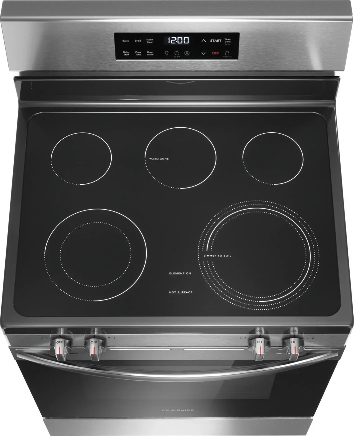 Frigidaire FCRE3062AS 30" Electric Range with Steam Clean, Stainless Steel