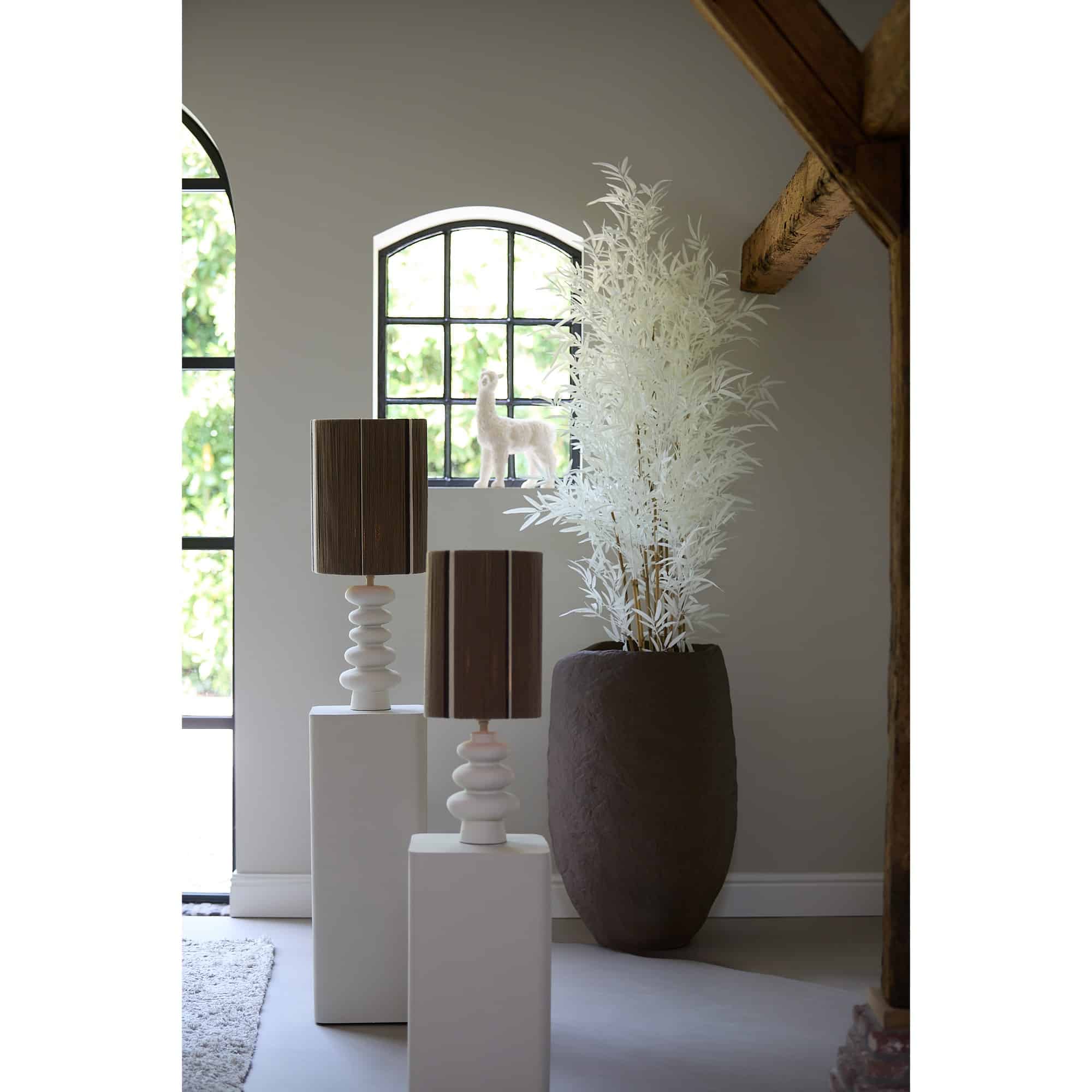 Light & Living Lampvoet Olona - Wit - Ø16x35cm
